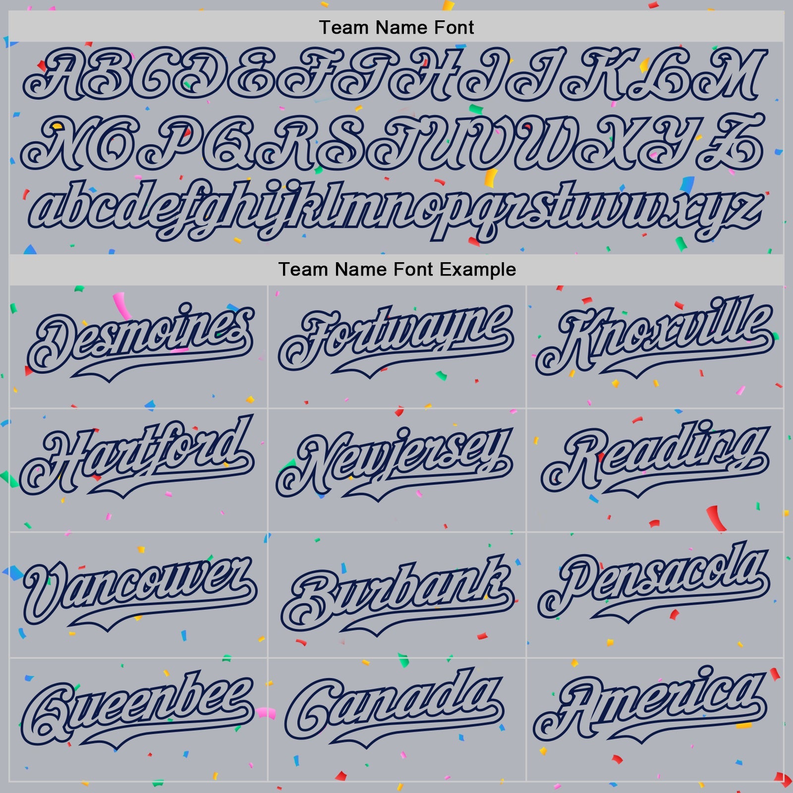 Custom Gray Navy 3D Pattern Design Confetti Colorful Speckle Authentic Baseball Jersey
