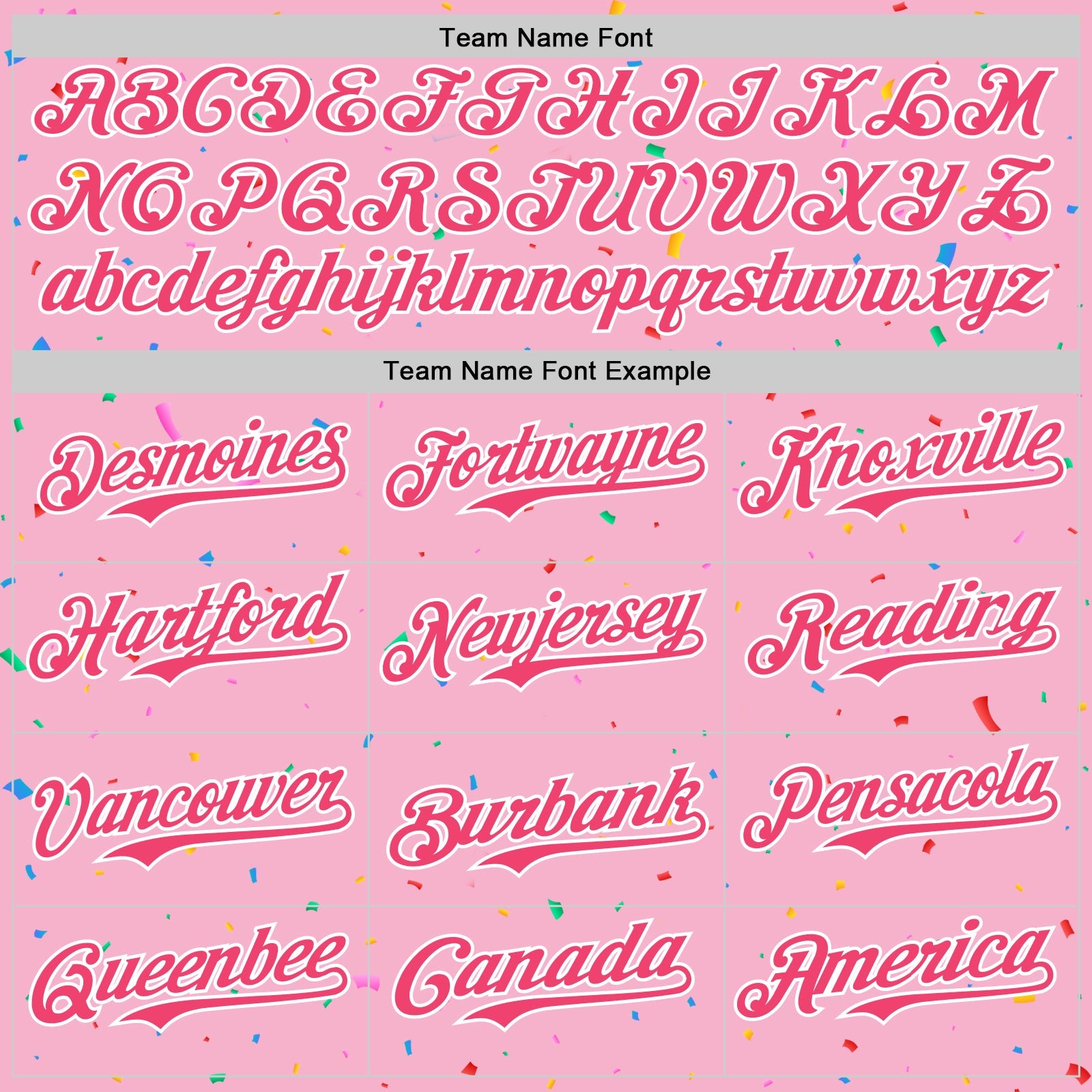 Custom Light Pink Neon Pink-White 3D Pattern Design Confetti Colorful Speckle Authentic Baseball Jersey