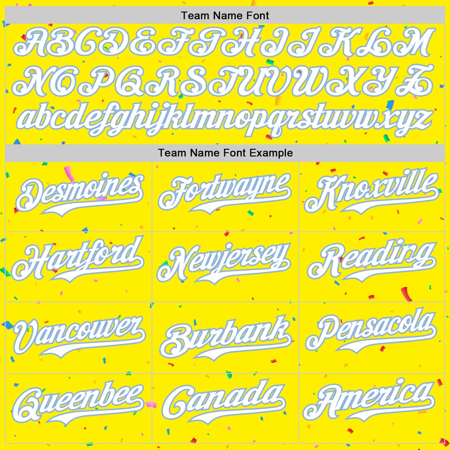 Custom Light Yellow White-Light Blue 3D Pattern Design Confetti Colorful Speckle Authentic Baseball Jersey
