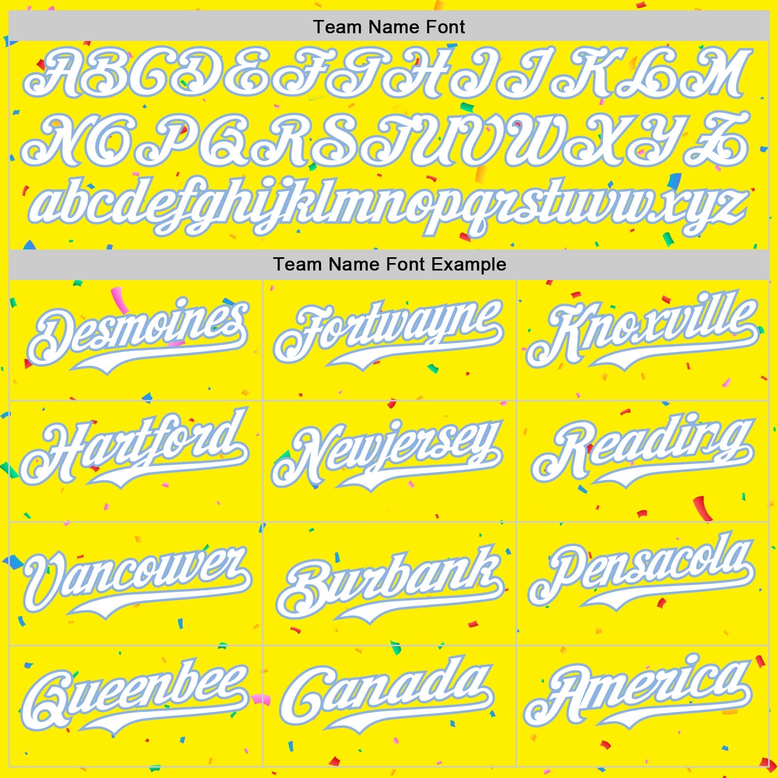 Custom Light Yellow White-Light Blue 3D Pattern Design Confetti Colorful Speckle Authentic Baseball Jersey