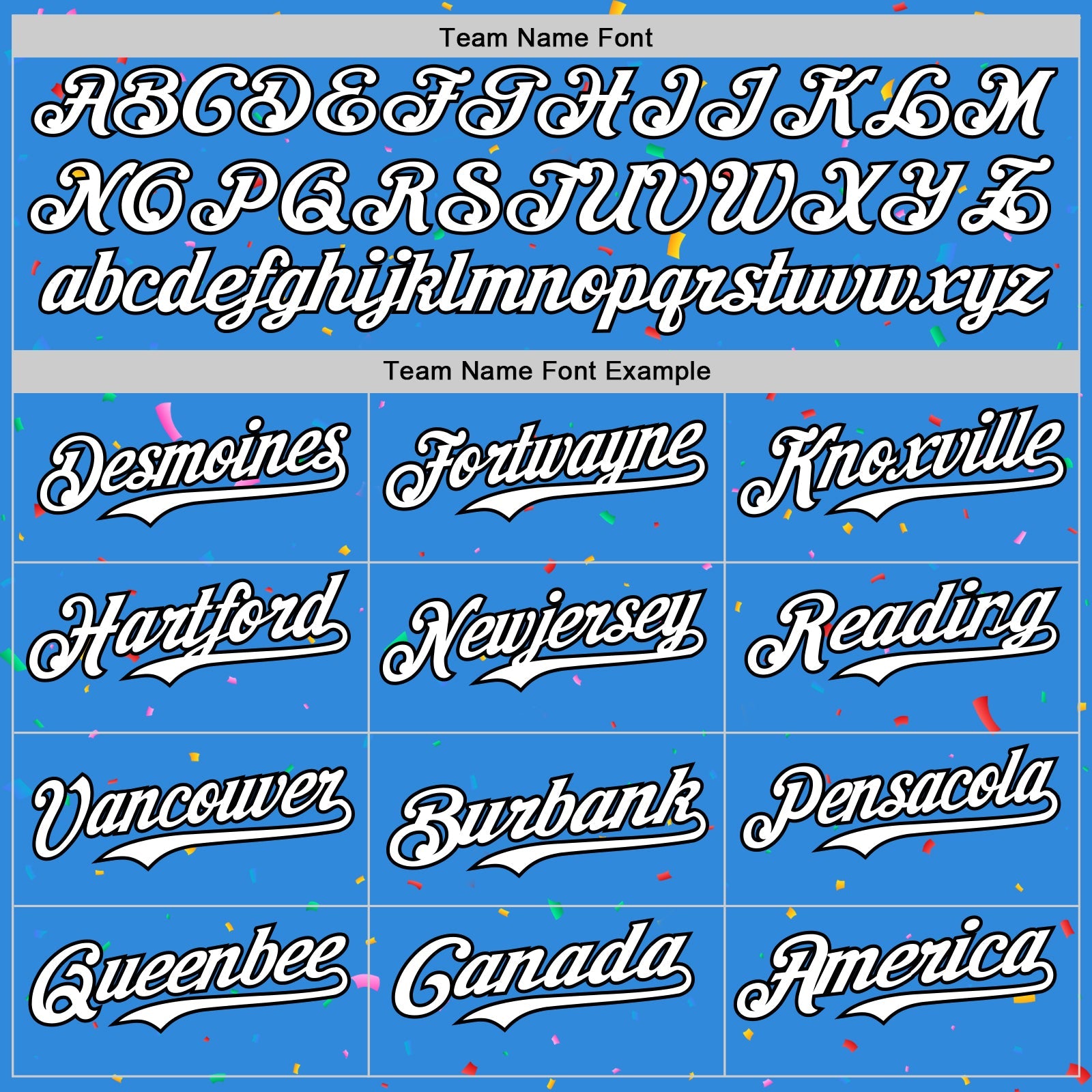 Custom Electric Blue White-Black 3D Pattern Design Confetti Colorful Speckle Authentic Baseball Jersey