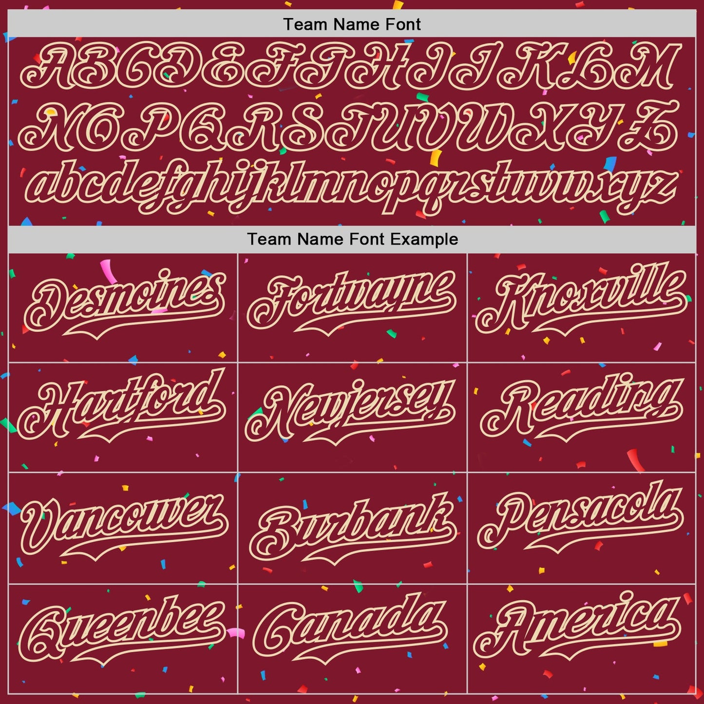 Custom Crimson Cream 3D Pattern Design Confetti Colorful Speckle Authentic Baseball Jersey