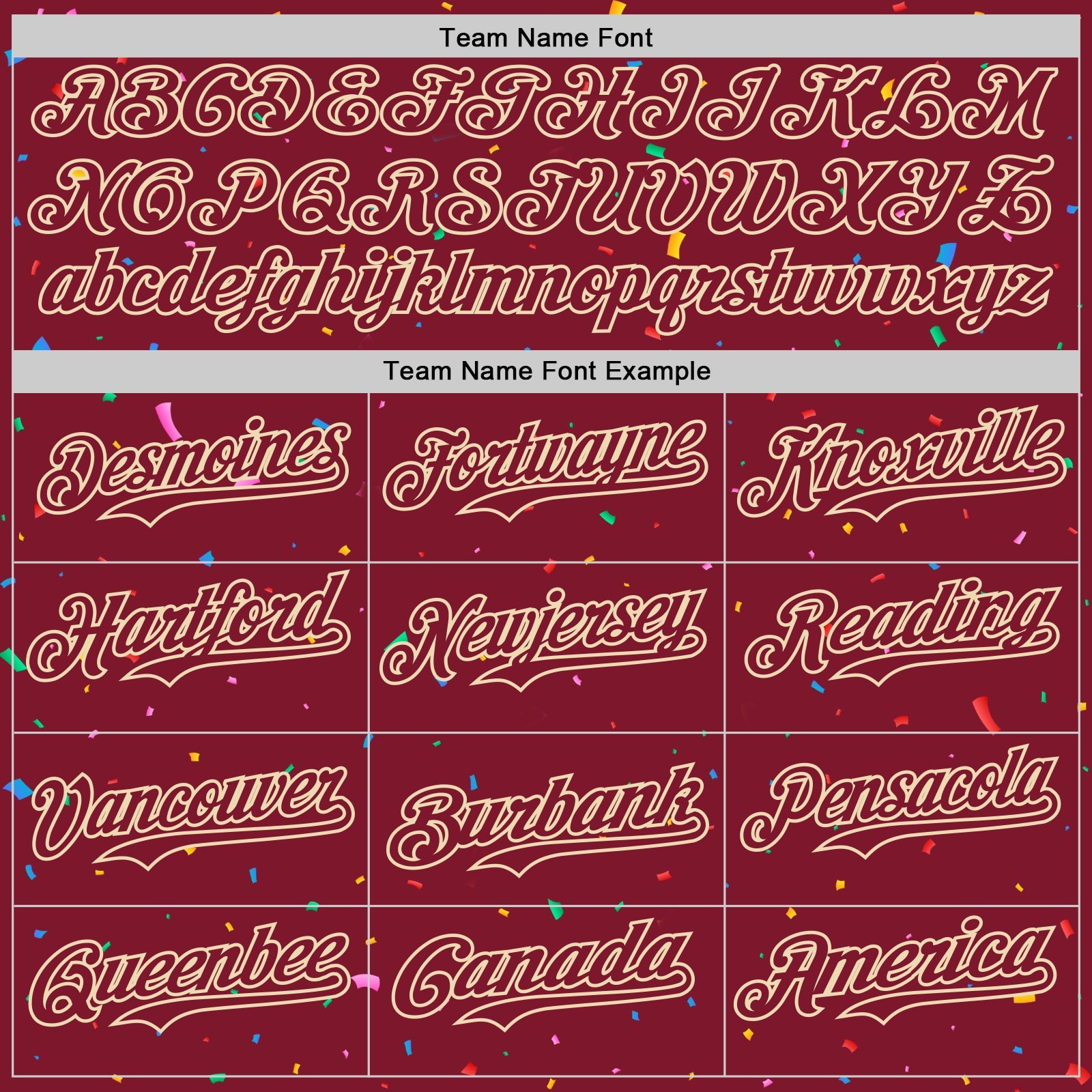 Custom Crimson Cream 3D Pattern Design Confetti Colorful Speckle Authentic Baseball Jersey