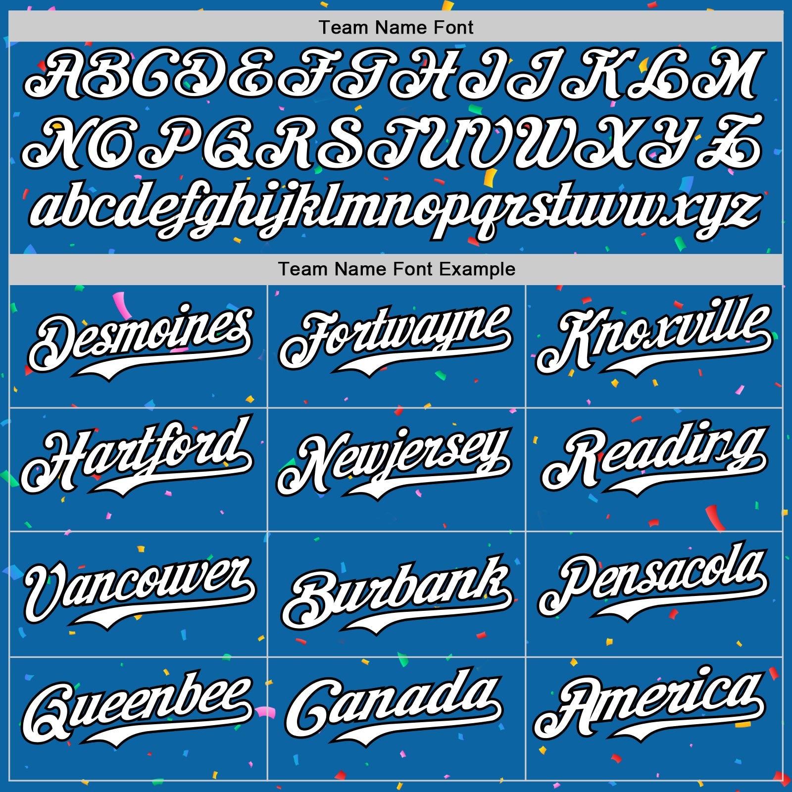 Custom Blue White-Black 3D Pattern Design Confetti Colorful Speckle Authentic Baseball Jersey