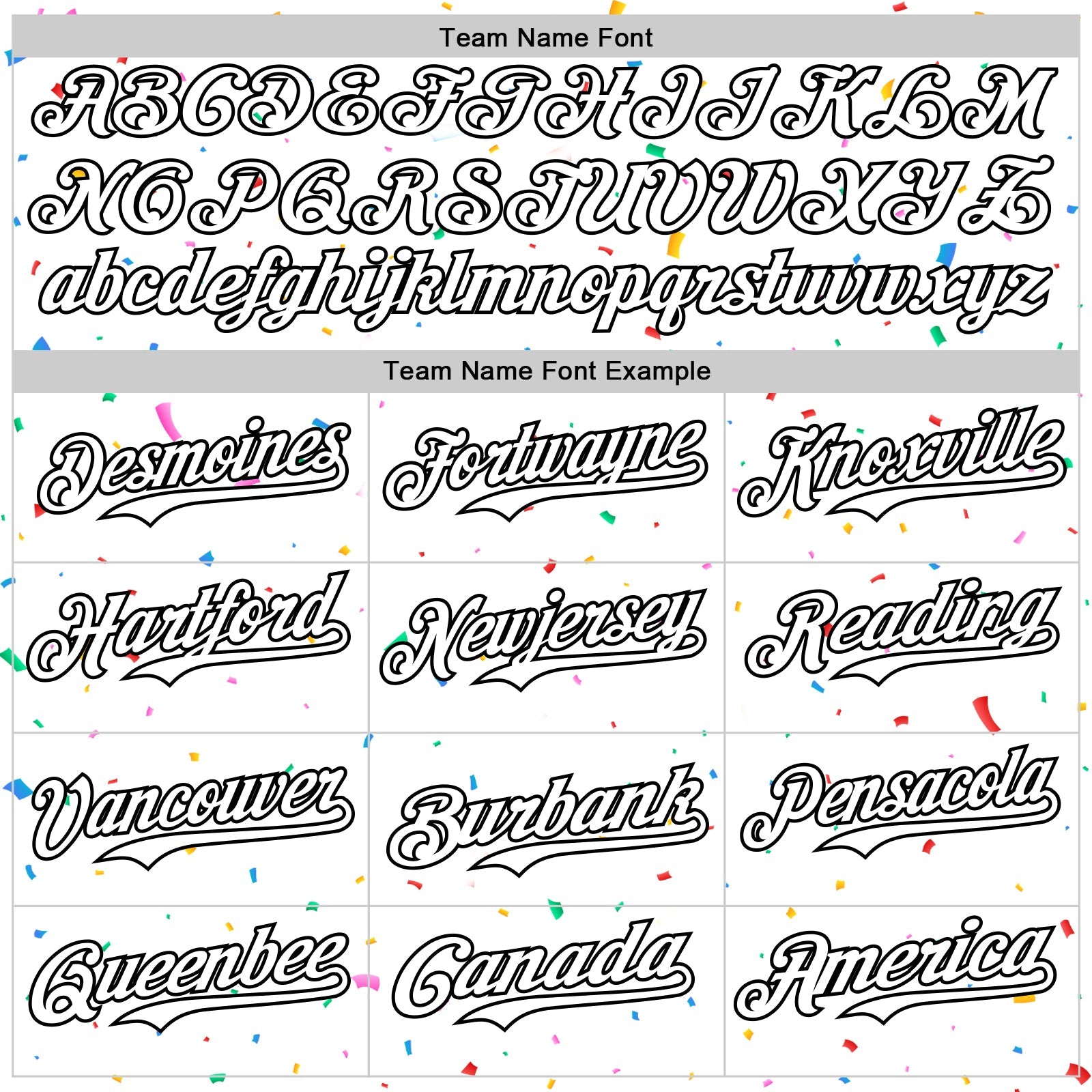 Custom White Black 3D Pattern Design Confetti Colorful Speckle Authentic Baseball Jersey