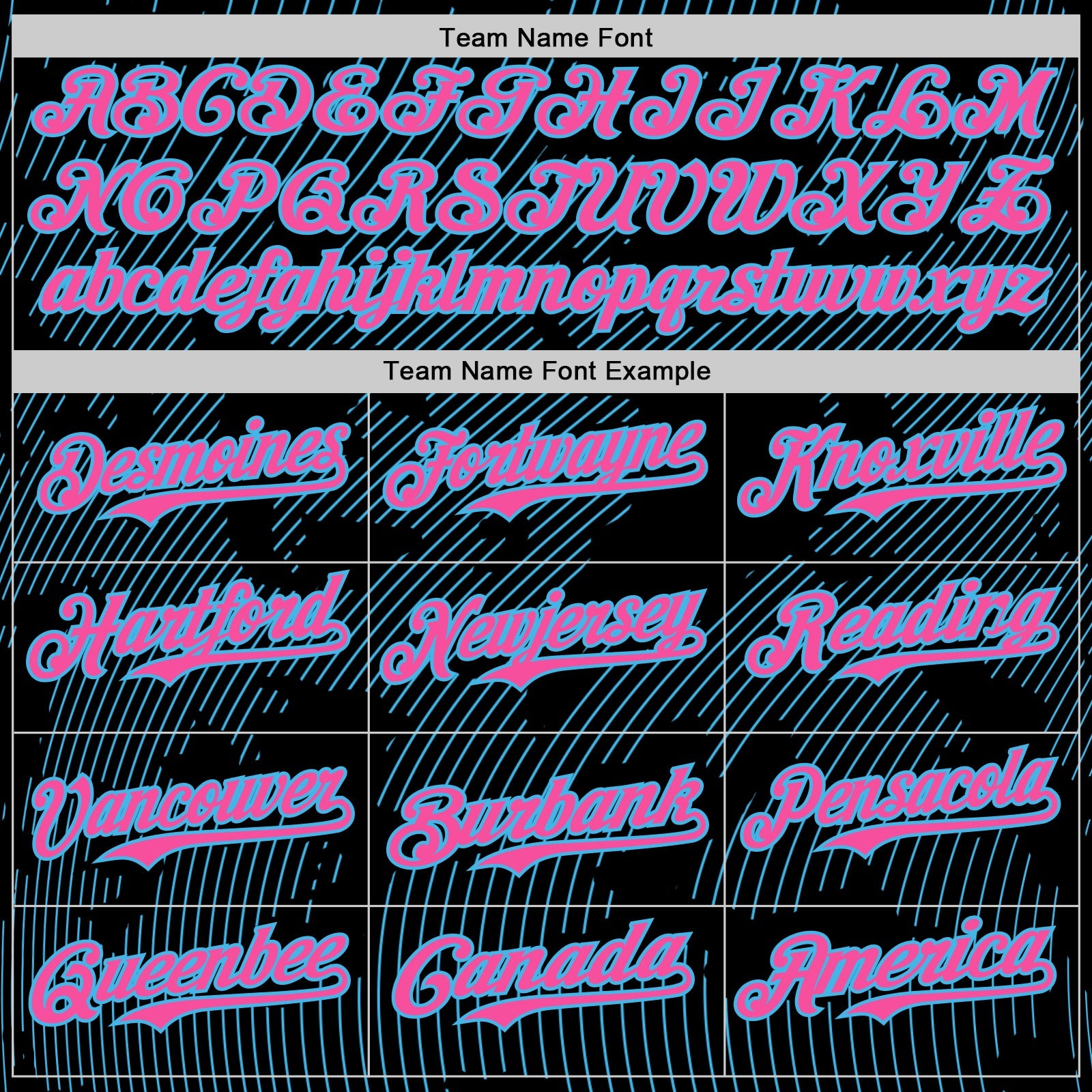 Custom Black Pink-Sky Blue Curve Lines Authentic Baseball Jersey