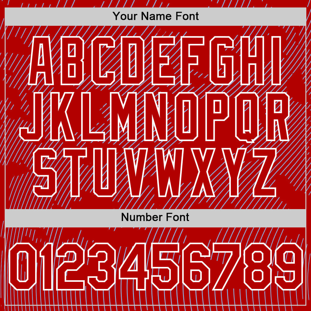 Custom Red Light Blue-White Curve Lines Authentic Baseball Jersey