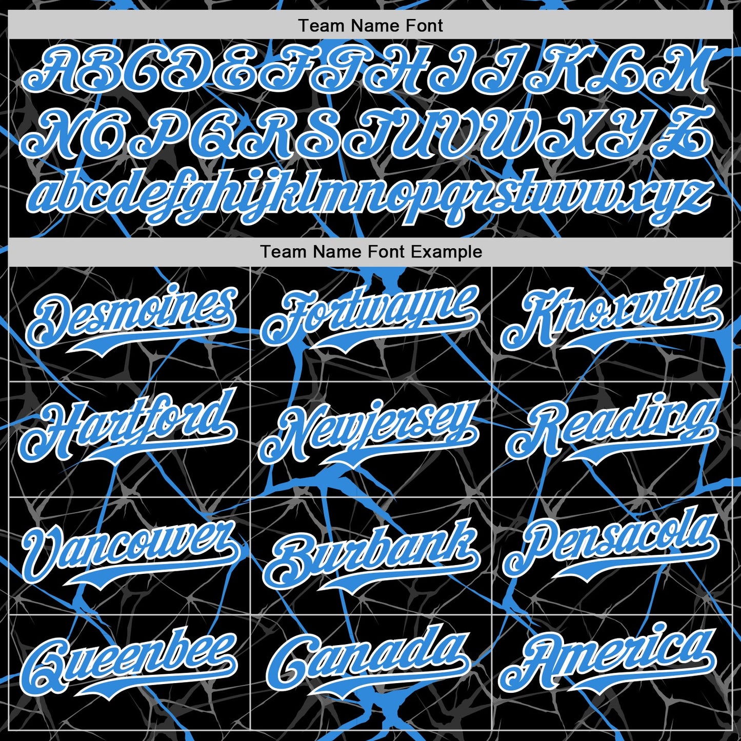 Custom Black Electric Blue-White 3D Pattern Design Abstract Network Authentic Baseball Jersey