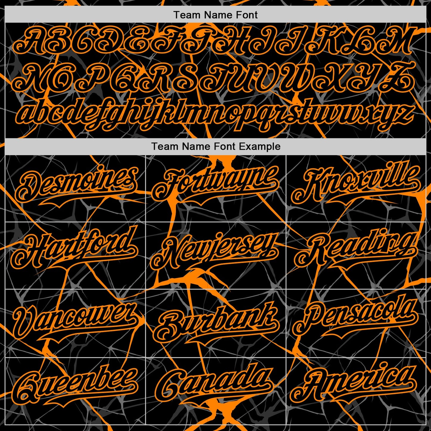 Custom Black Bay Orange 3D Pattern Design Abstract Network Authentic Baseball Jersey