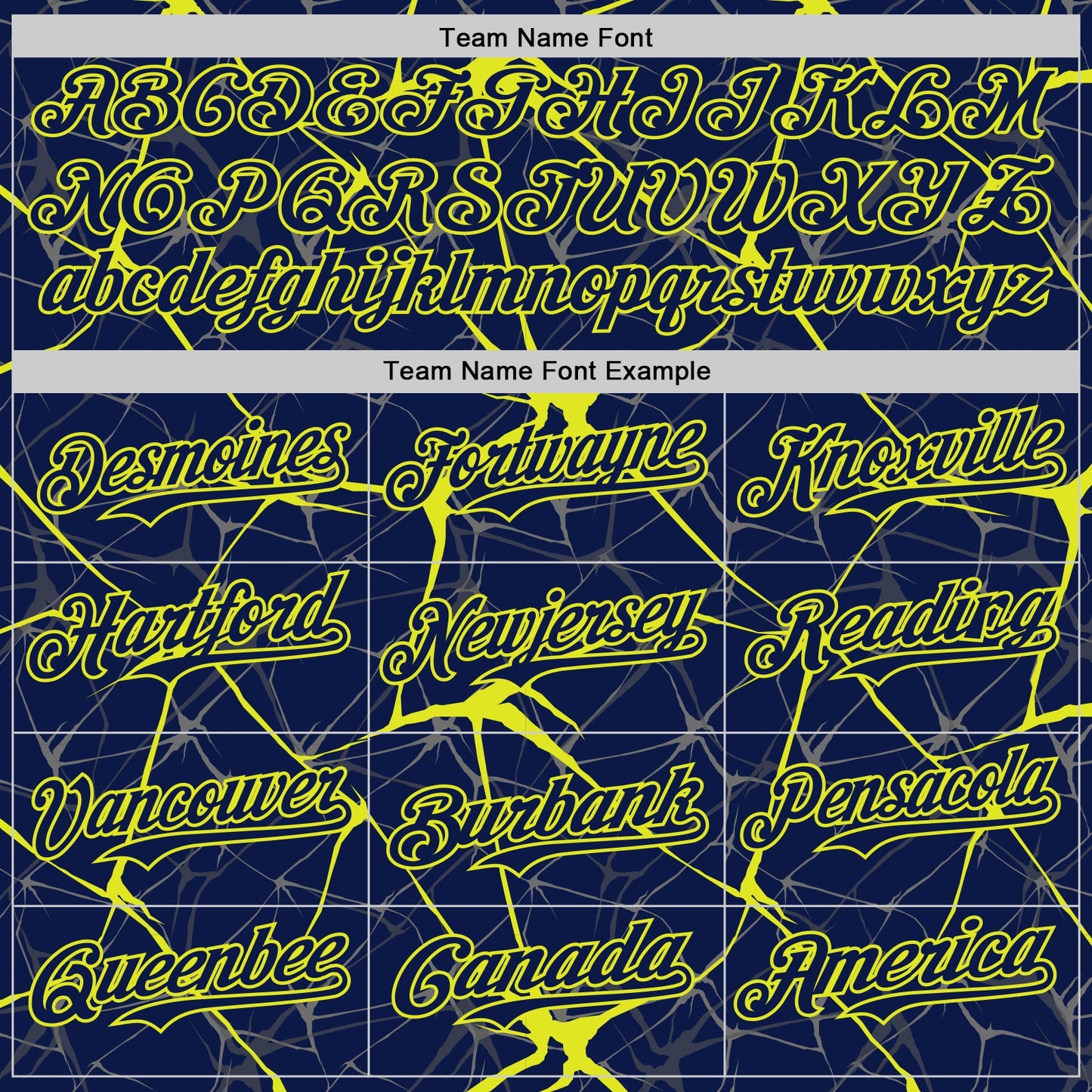 Custom Navy Neon Yellow 3D Pattern Design Abstract Network Authentic Baseball Jersey