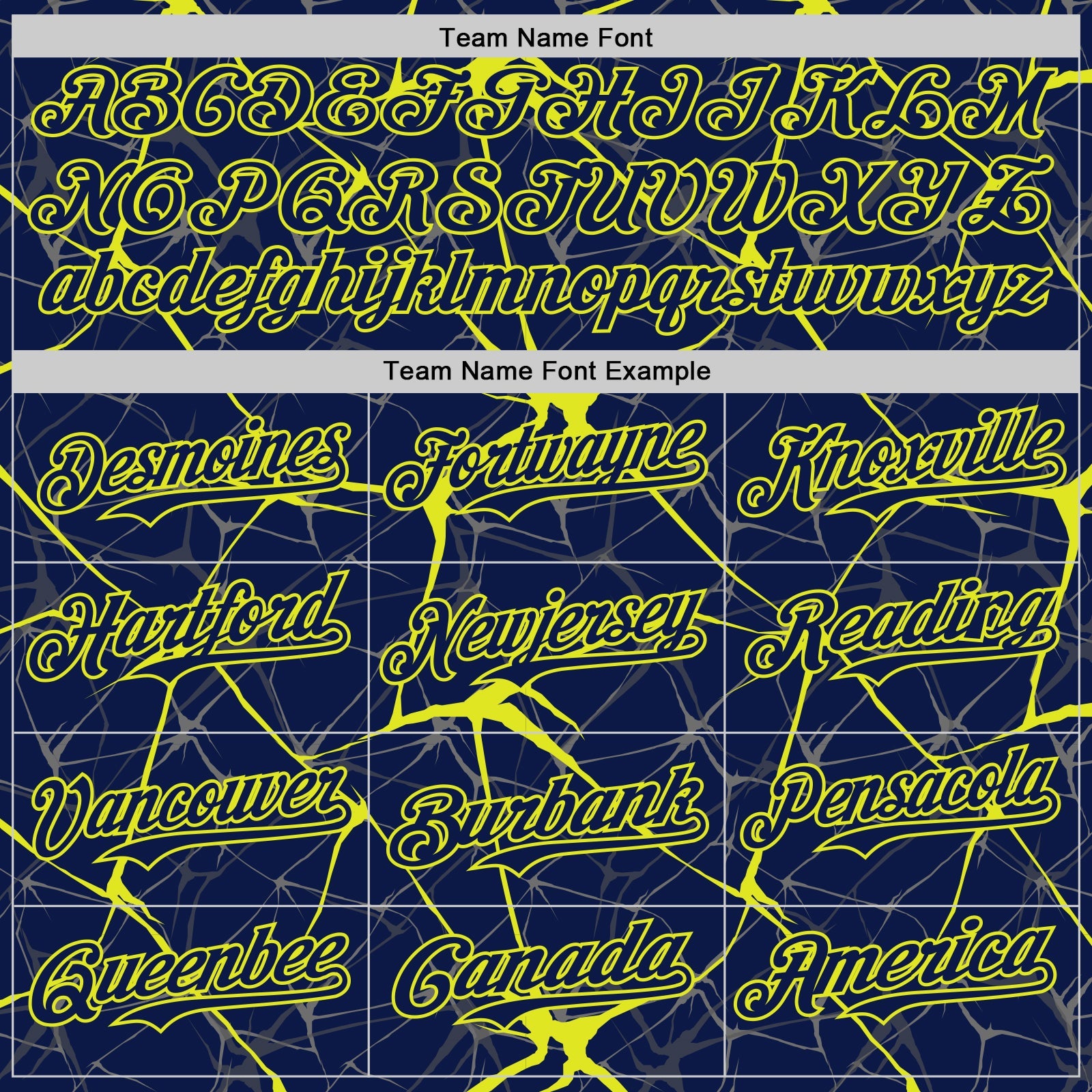 Custom Navy Neon Yellow 3D Pattern Design Abstract Network Authentic Baseball Jersey
