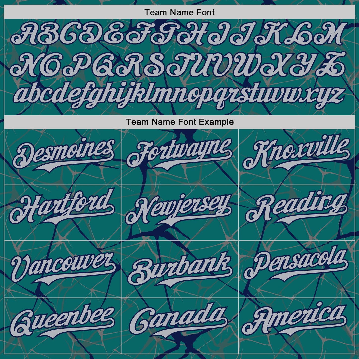 Custom Teal Gray-Navy 3D Pattern Design Abstract Network Authentic Baseball Jersey