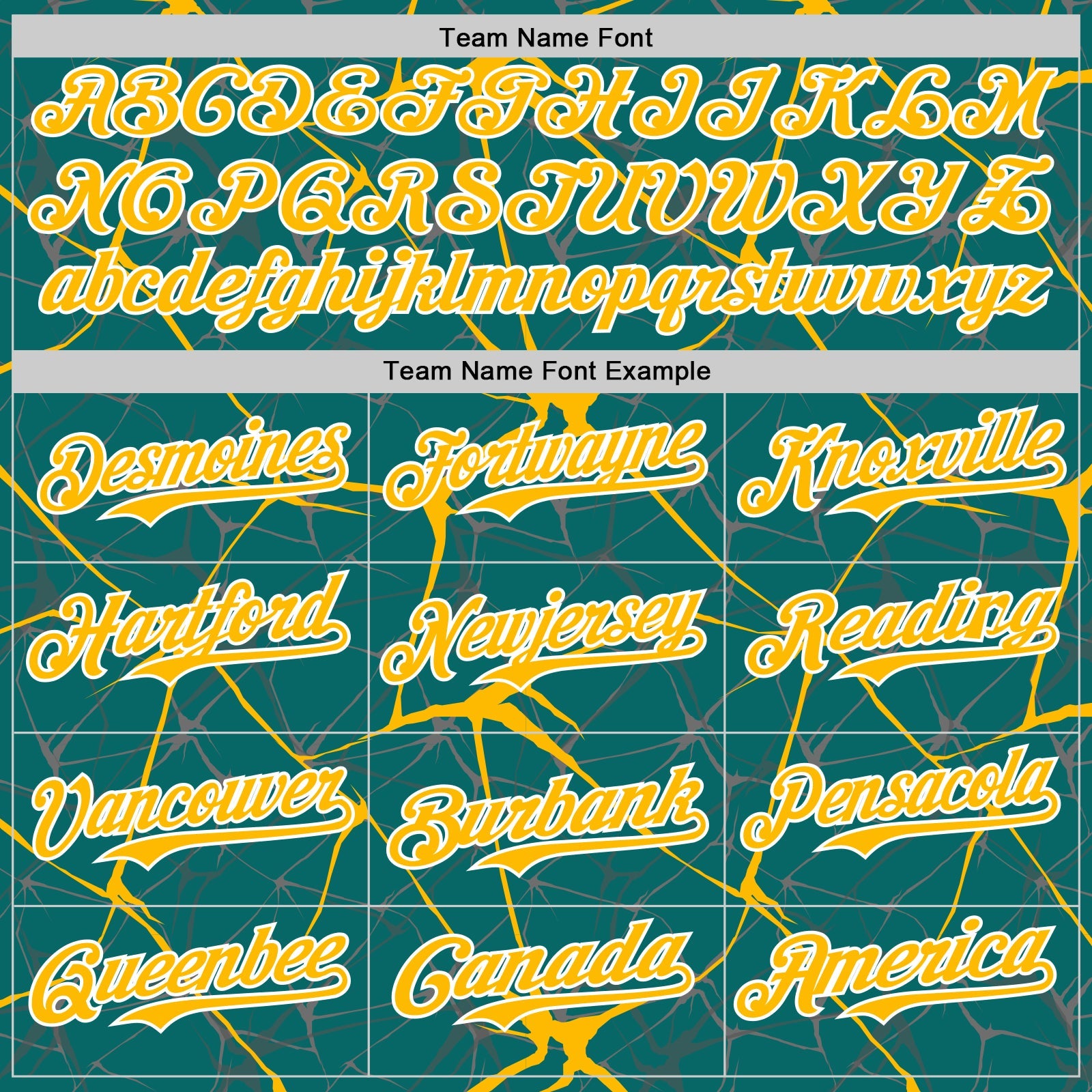 Custom Teal Gold-White 3D Pattern Design Abstract Network Authentic Baseball Jersey