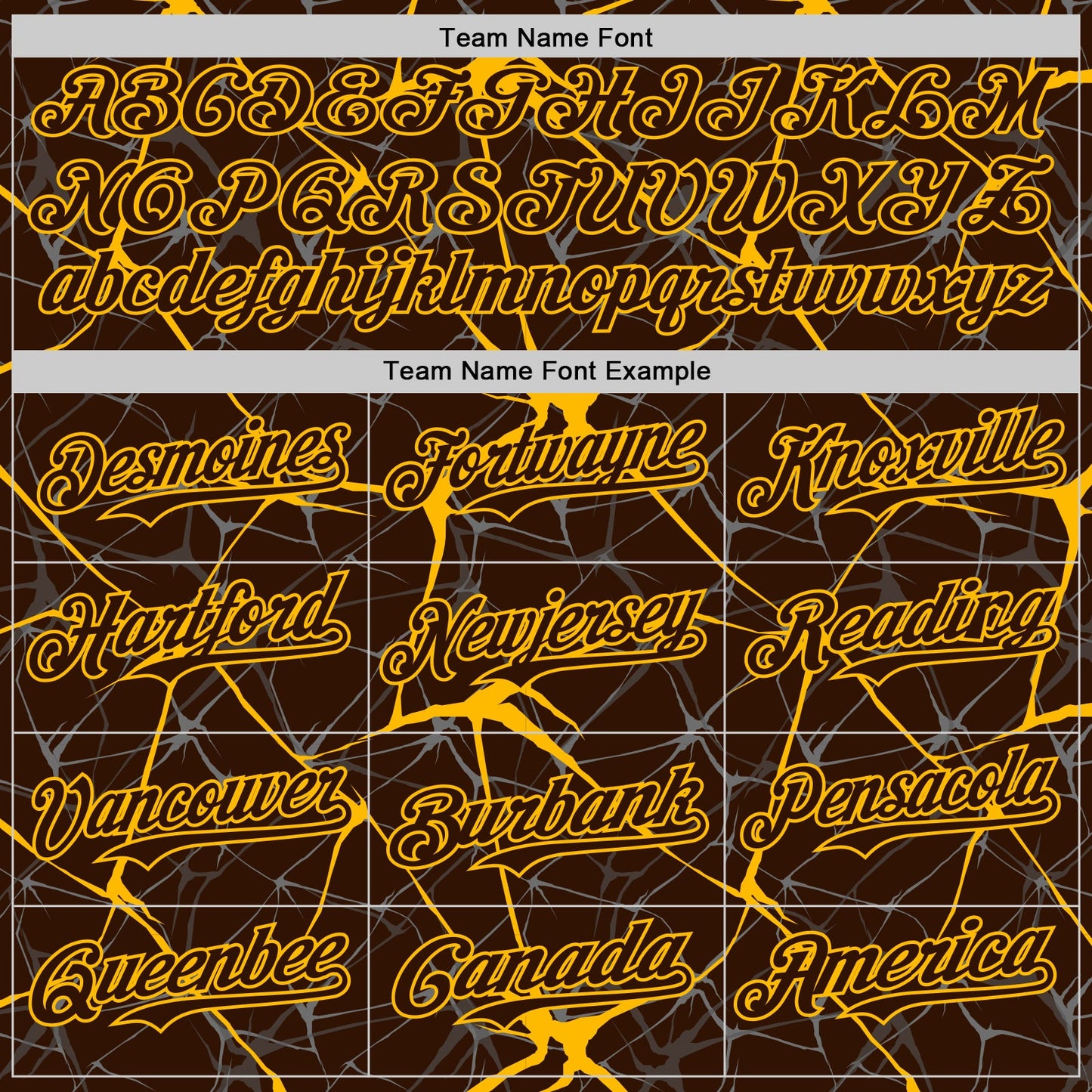 Custom Brown Gold 3D Pattern Design Abstract Network Authentic Baseball Jersey