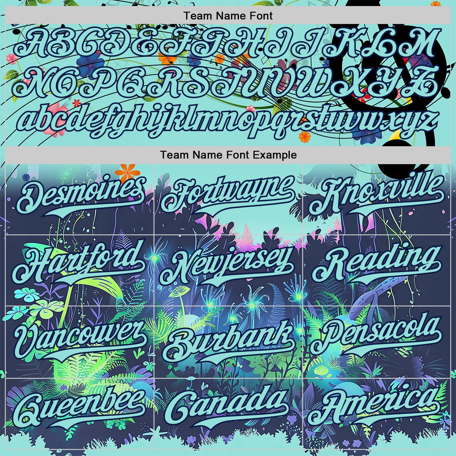 Custom Ice Blue-Navy Cyber Tropical Palm Trees Music Festival Authentic Baseball Jersey