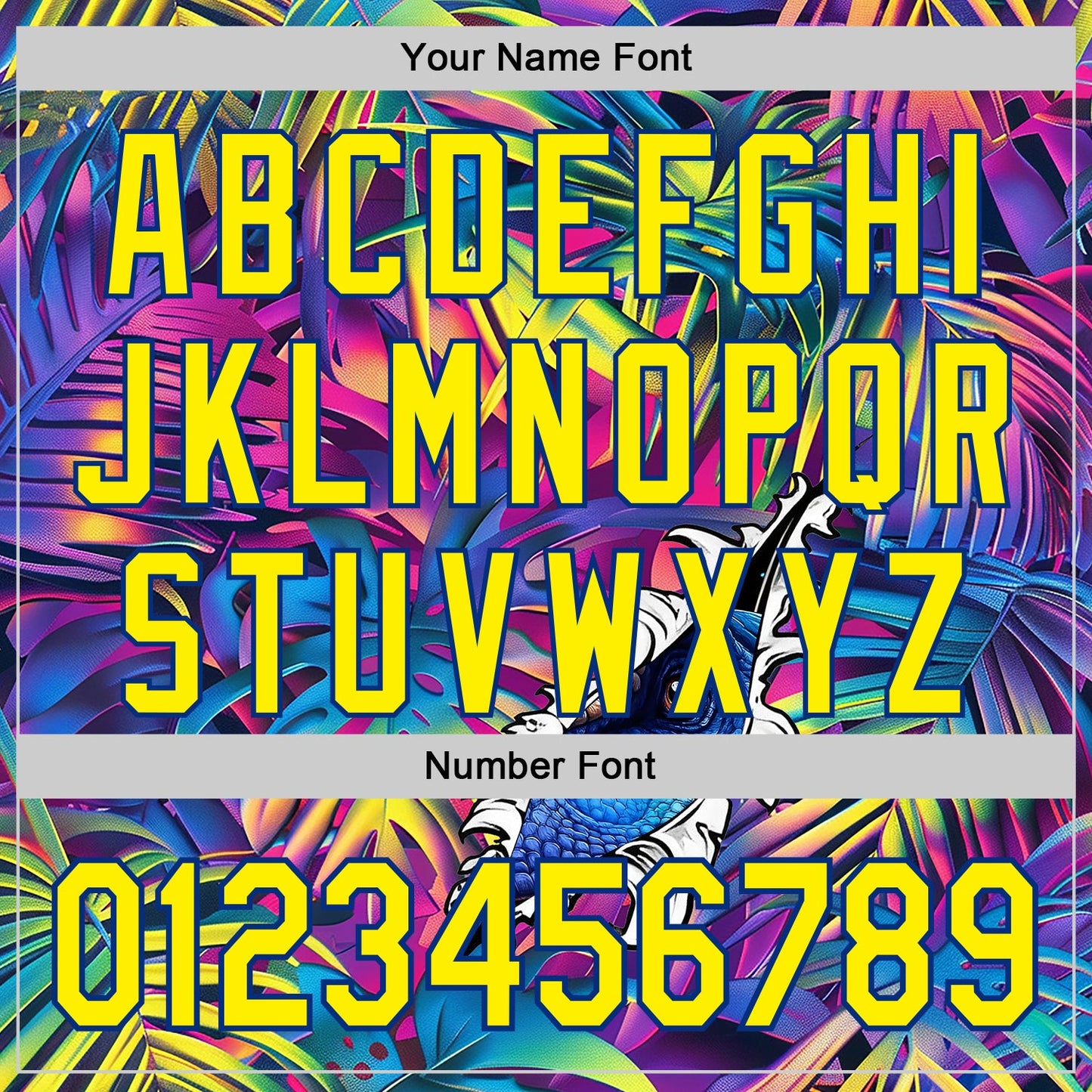 Custom Purple Light Yellow-Royal Cyber Tropical Palm Trees Music Festival Gothic Fantasy Authentic Baseball Jersey