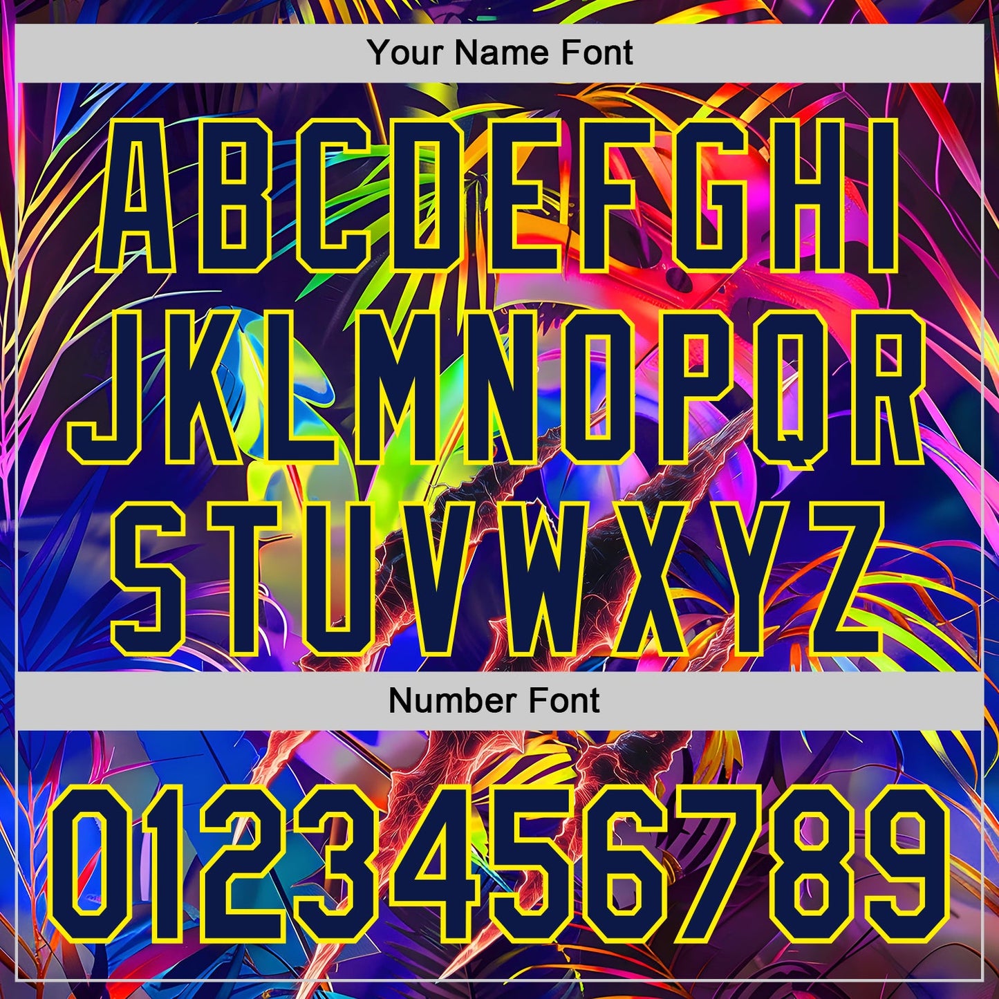 Custom Black Navy-Light Yellow Cyber Tropical Palm Trees Music Festival Claw Marks Authentic Baseball Jersey