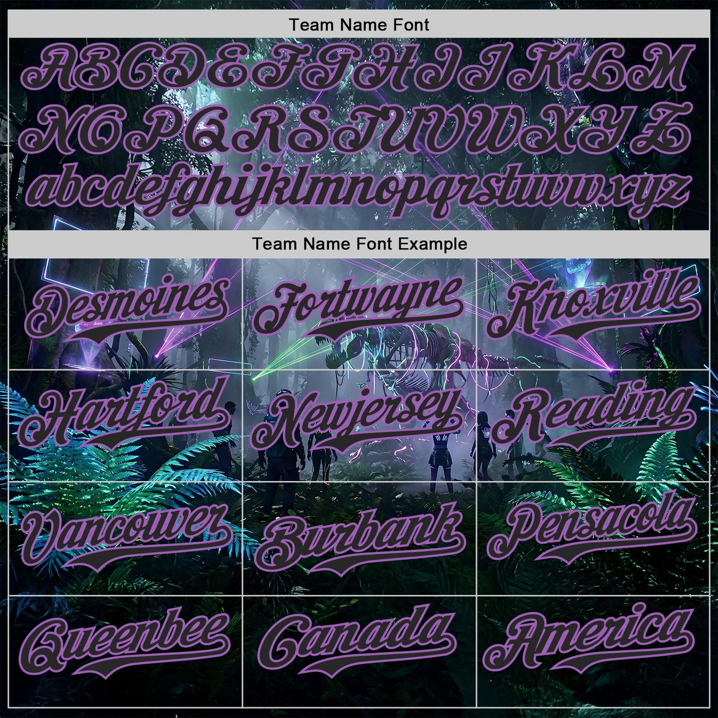 Custom Black-Medium Purple Cyber Tropical Palm Trees Gothic Fantasy Authentic Baseball Jersey