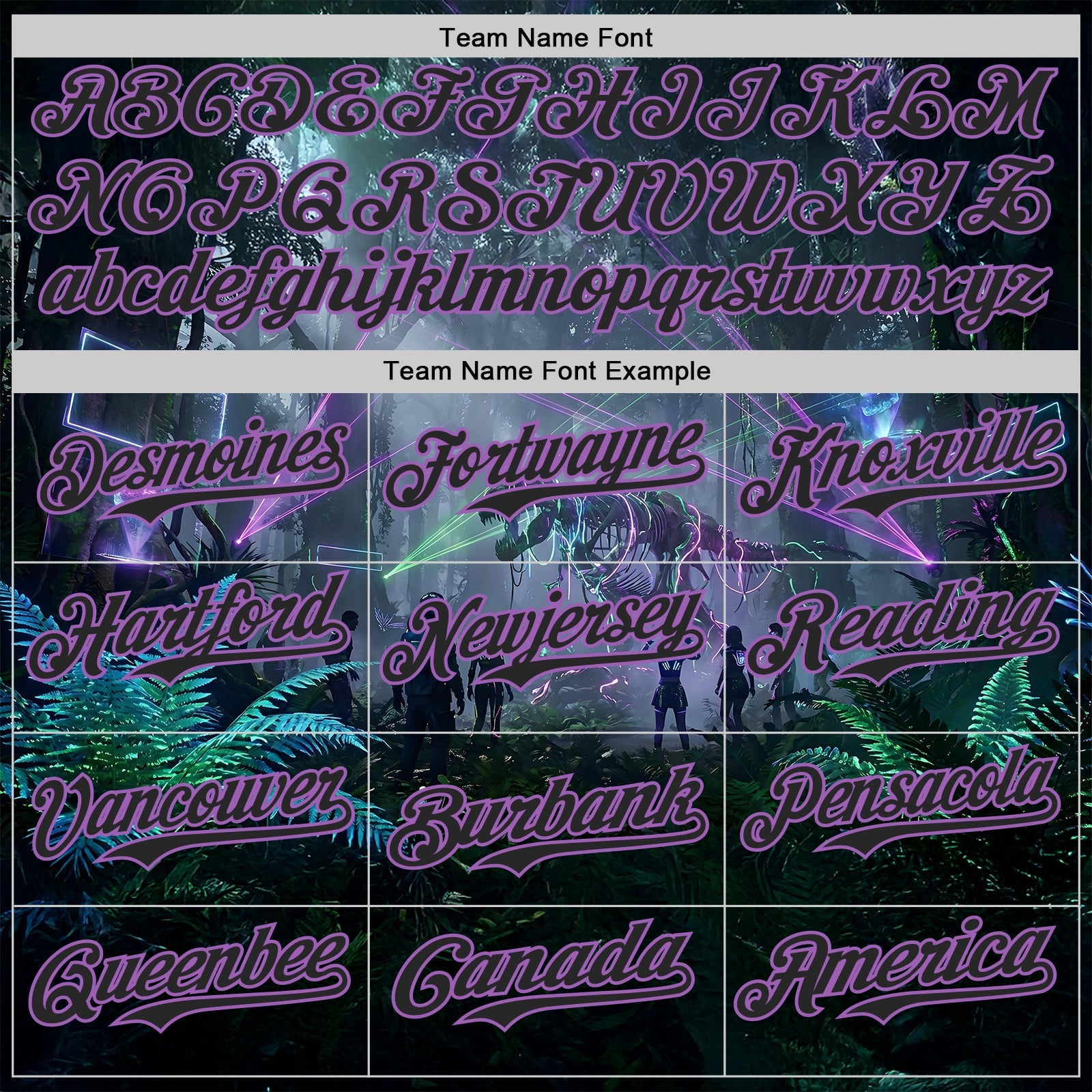 Custom Black-Medium Purple Cyber Tropical Palm Trees Gothic Fantasy Authentic Baseball Jersey
