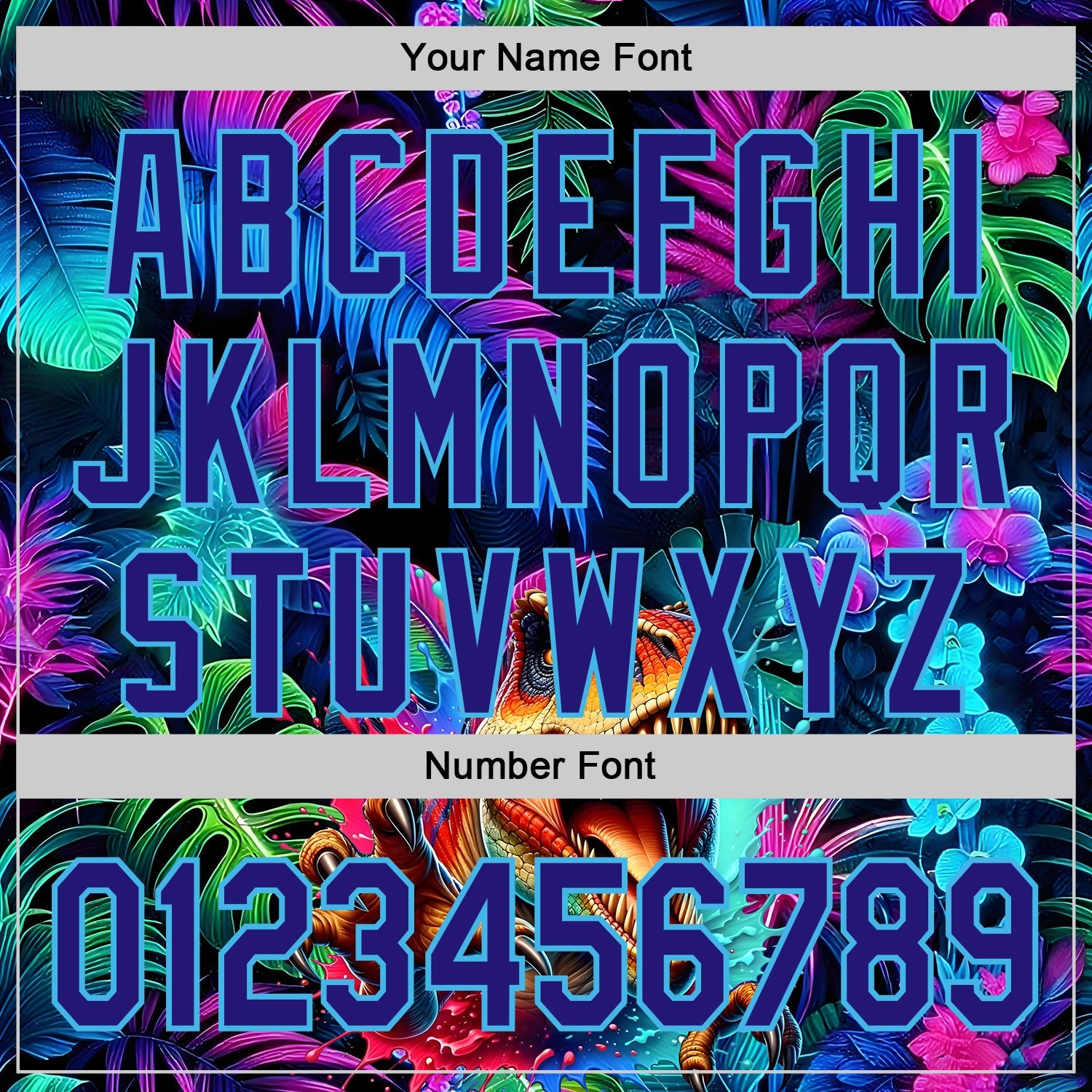 Custom Black Dark Purple-Sky Blue Cyber Tropical Palm Trees Music Festival Gothic Fantasy Authentic Baseball Jersey