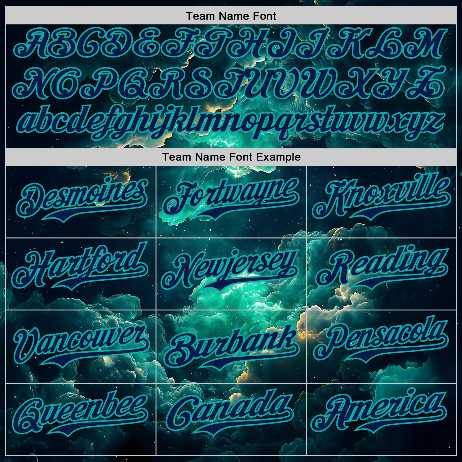 Custom Navy-Aqua Galaxy Star Nebula Authentic Baseball Jersey