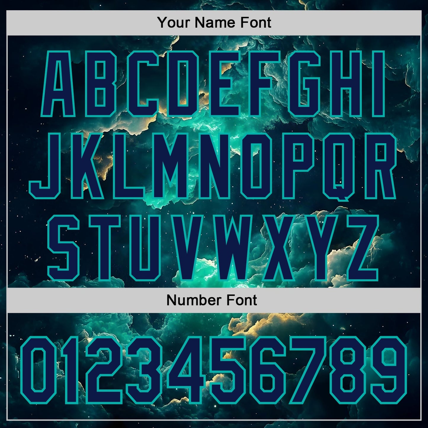 Custom Navy-Aqua Galaxy Star Nebula Authentic Baseball Jersey