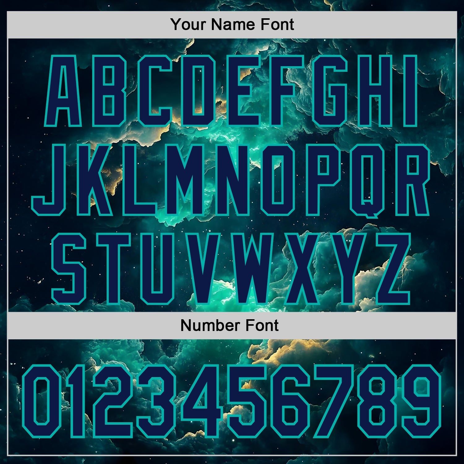 Custom Navy-Aqua Galaxy Star Nebula Authentic Baseball Jersey