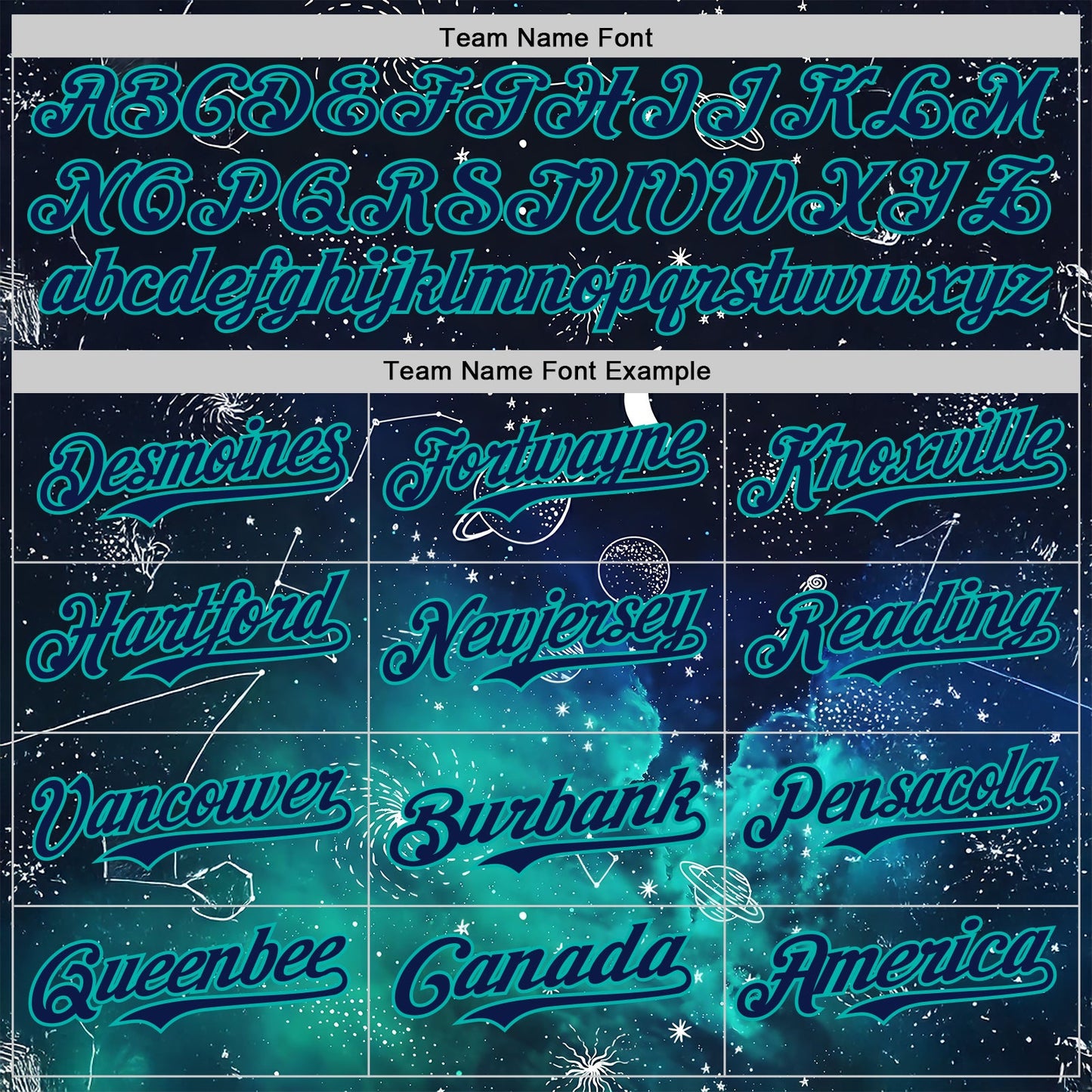 Custom Black Navy-Aqua Galaxy Star Authentic Baseball Jersey