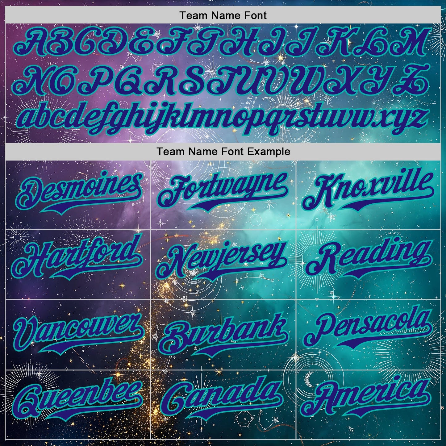 Custom Purple Dark Purple Gray-Aqua Galaxy Star Nebula Authentic Baseball Jersey