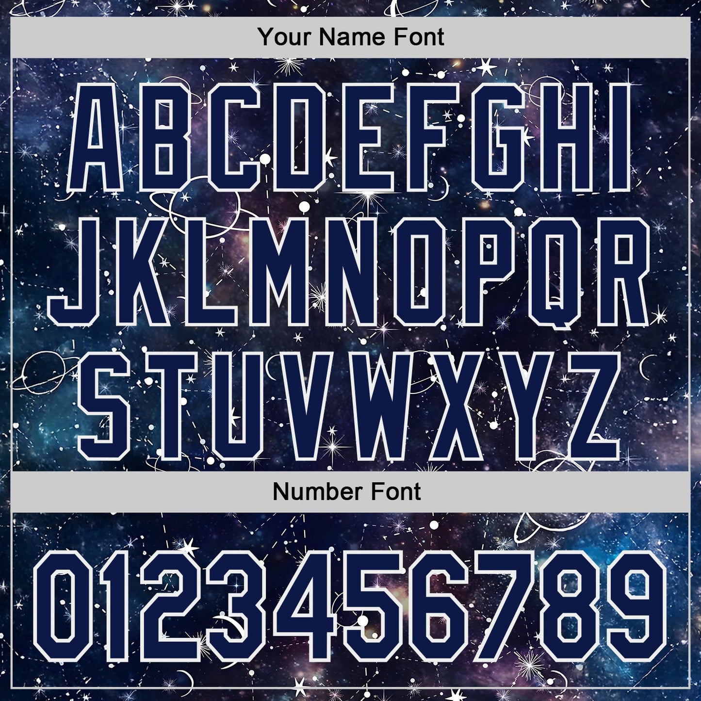 Custom Navy-White Galaxy Star Nebula Authentic Baseball Jersey