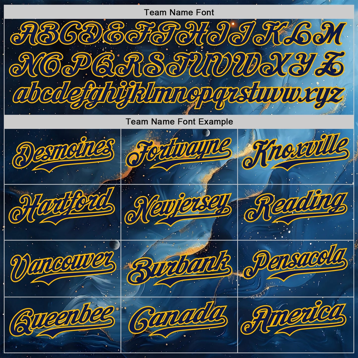 Custom Black Navy-Gold Galaxy Star Nebula Authentic Baseball Jersey