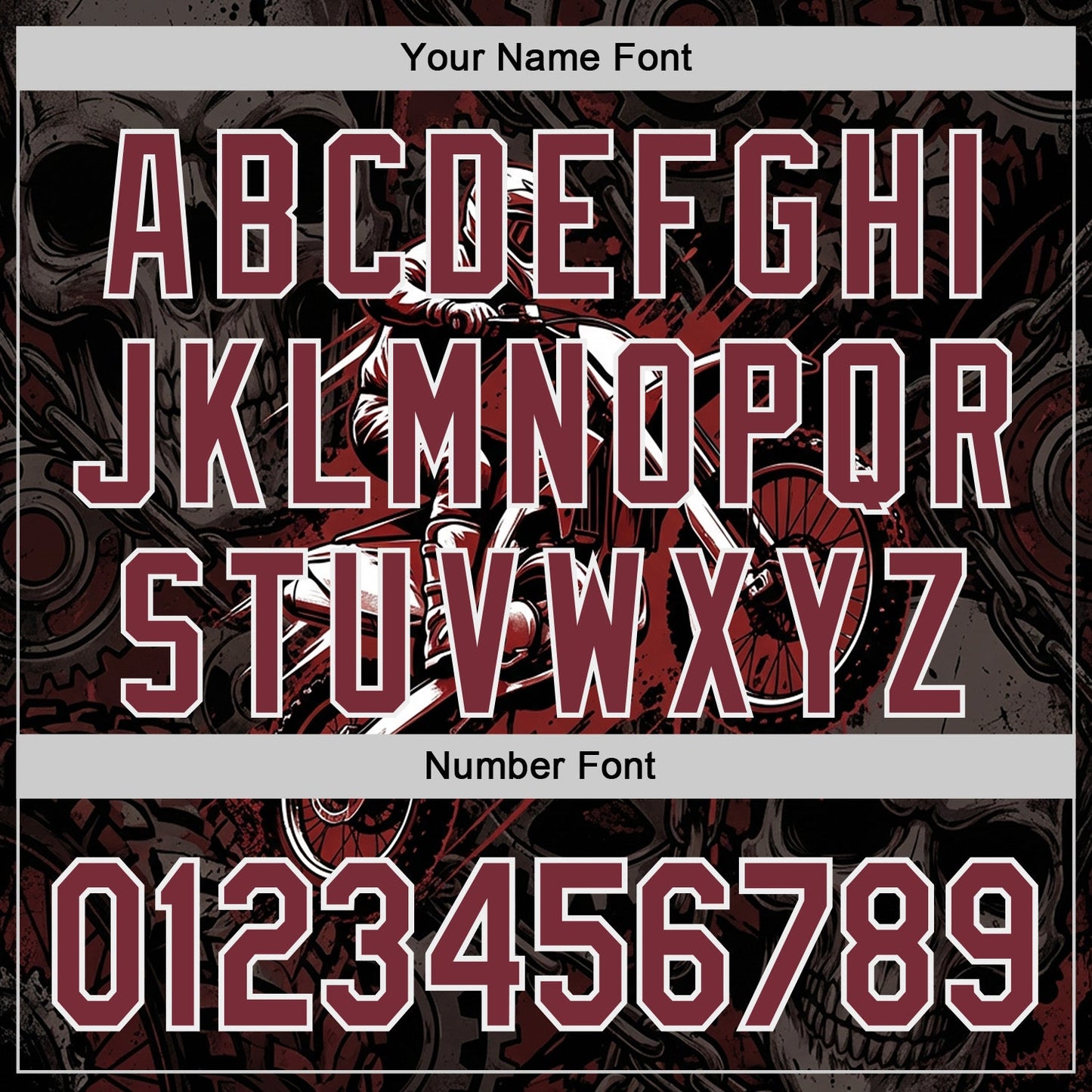 Custom Black Burgundy-White 3D Pattern Design Motorcycle Motocross Authentic Baseball Jersey