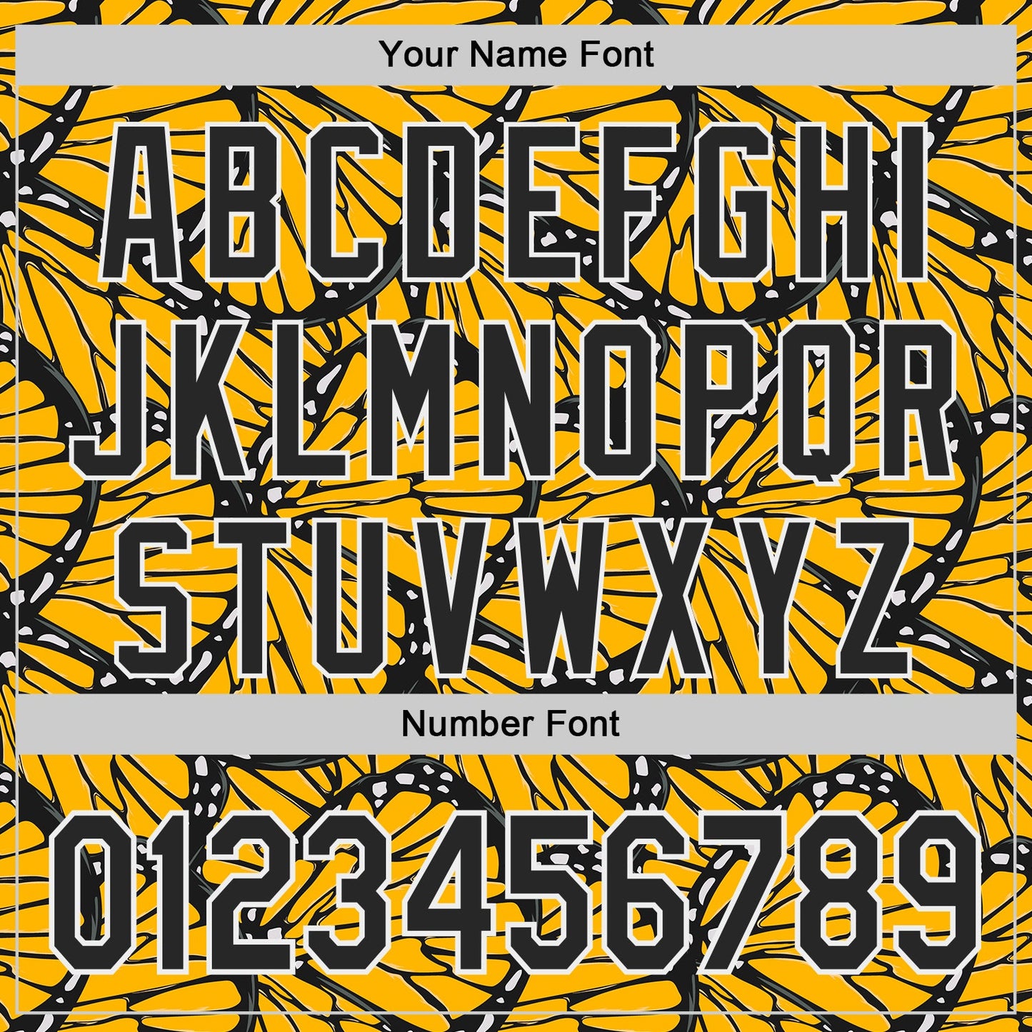 Custom Gold Black-White Butterfly Wing Authentic Baseball Jersey
