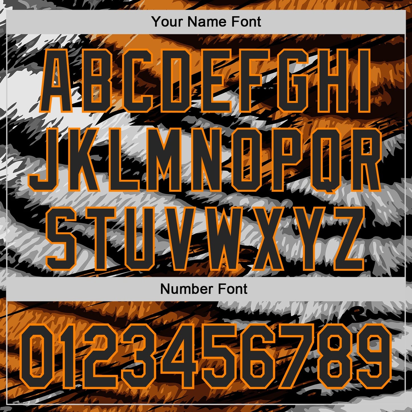 Custom Orange Black Gray-Bay Orange Tiger Stripe Scratch Authentic Baseball Jersey