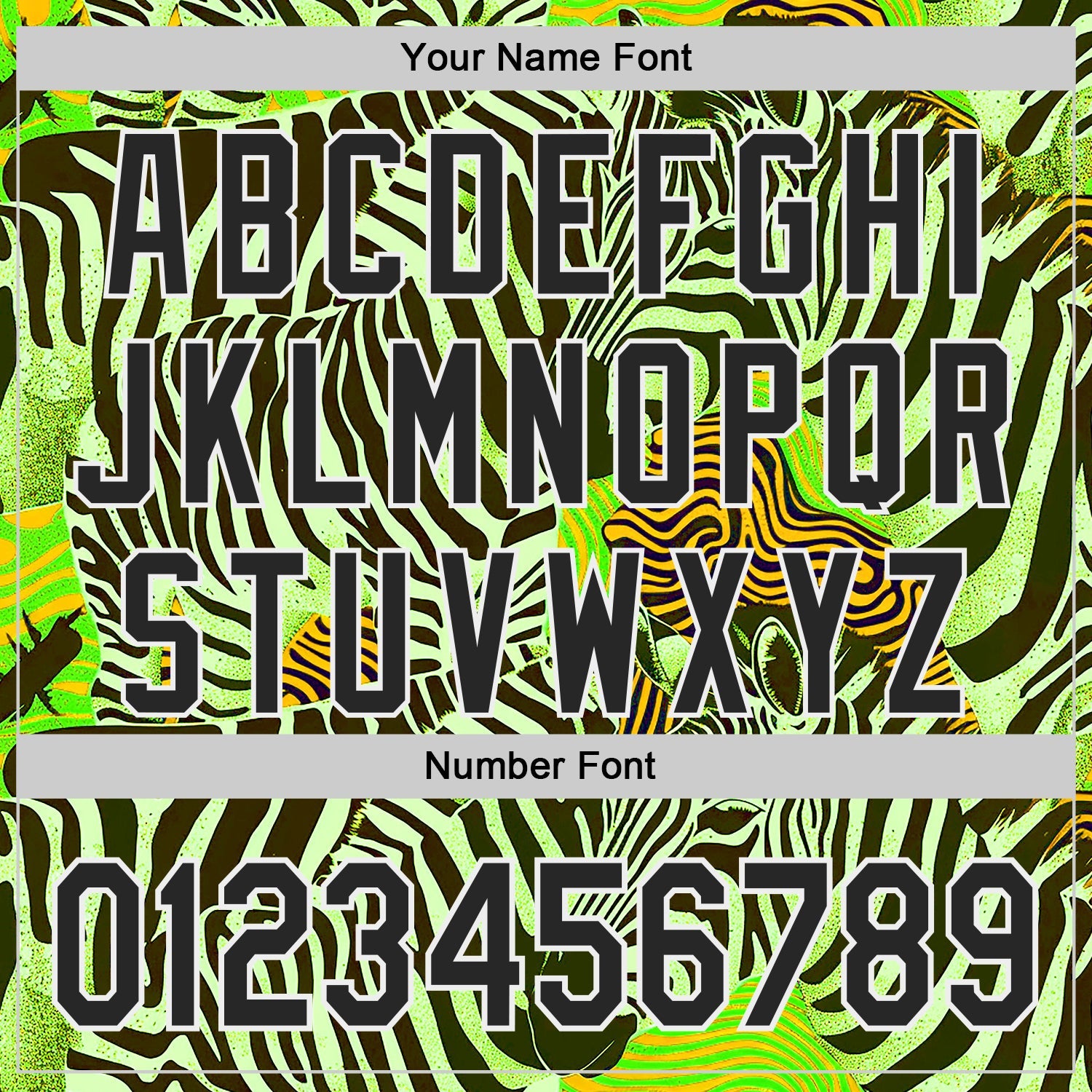 Custom Green Black-White Zebra Stripe Print Authentic Baseball Jersey