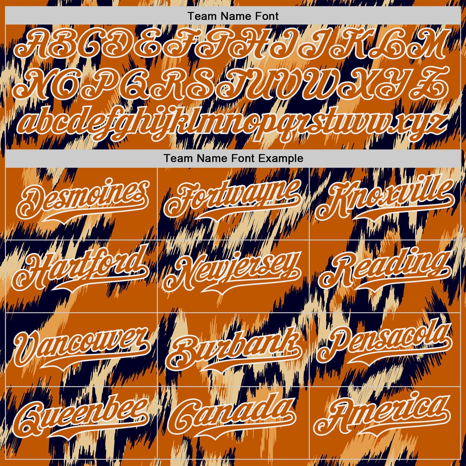 Custom Texas Orange Black-White Leopard Print Authentic Baseball Jersey