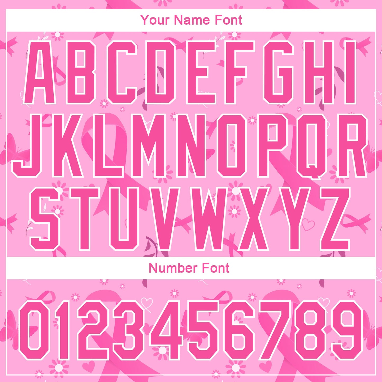 Custom Pink White 3D Pink Ribbon Breast Cancer Awareness Month Women Health Care Support Authentic Baseball Jersey