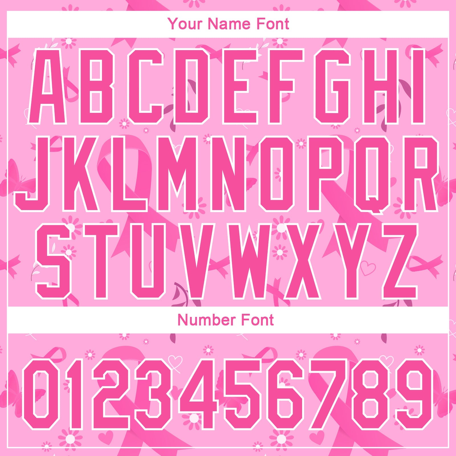 Custom Pink White 3D Pink Ribbon Breast Cancer Awareness Month Women Health Care Support Authentic Baseball Jersey