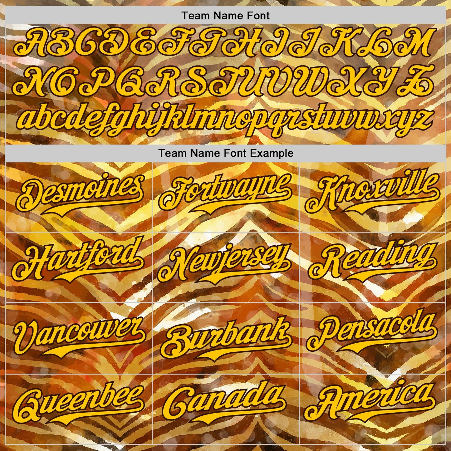Custom Brown-Yellow Zebra Stripe Print Authentic Baseball Jersey
