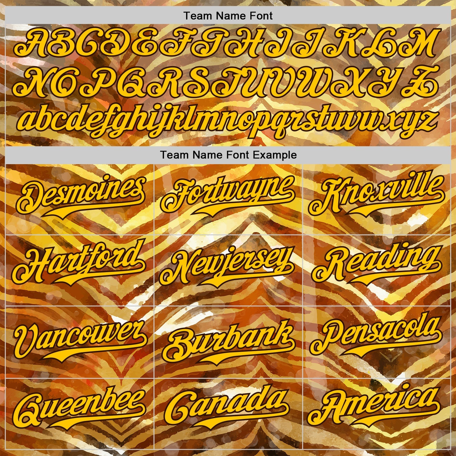 Custom Brown-Yellow Zebra Stripe Print Authentic Baseball Jersey