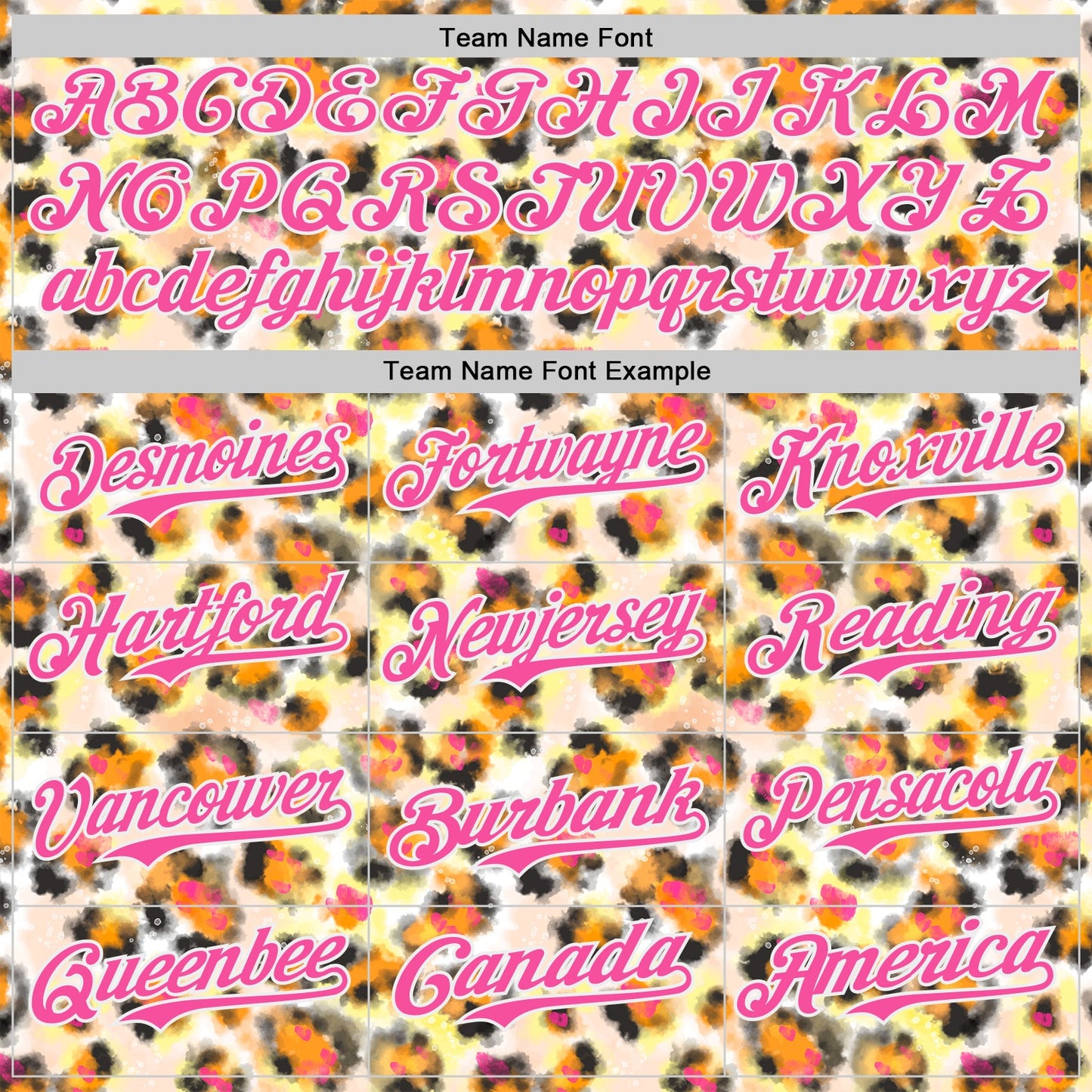 Custom Cream Pink-White Leopard Print Authentic Baseball Jersey