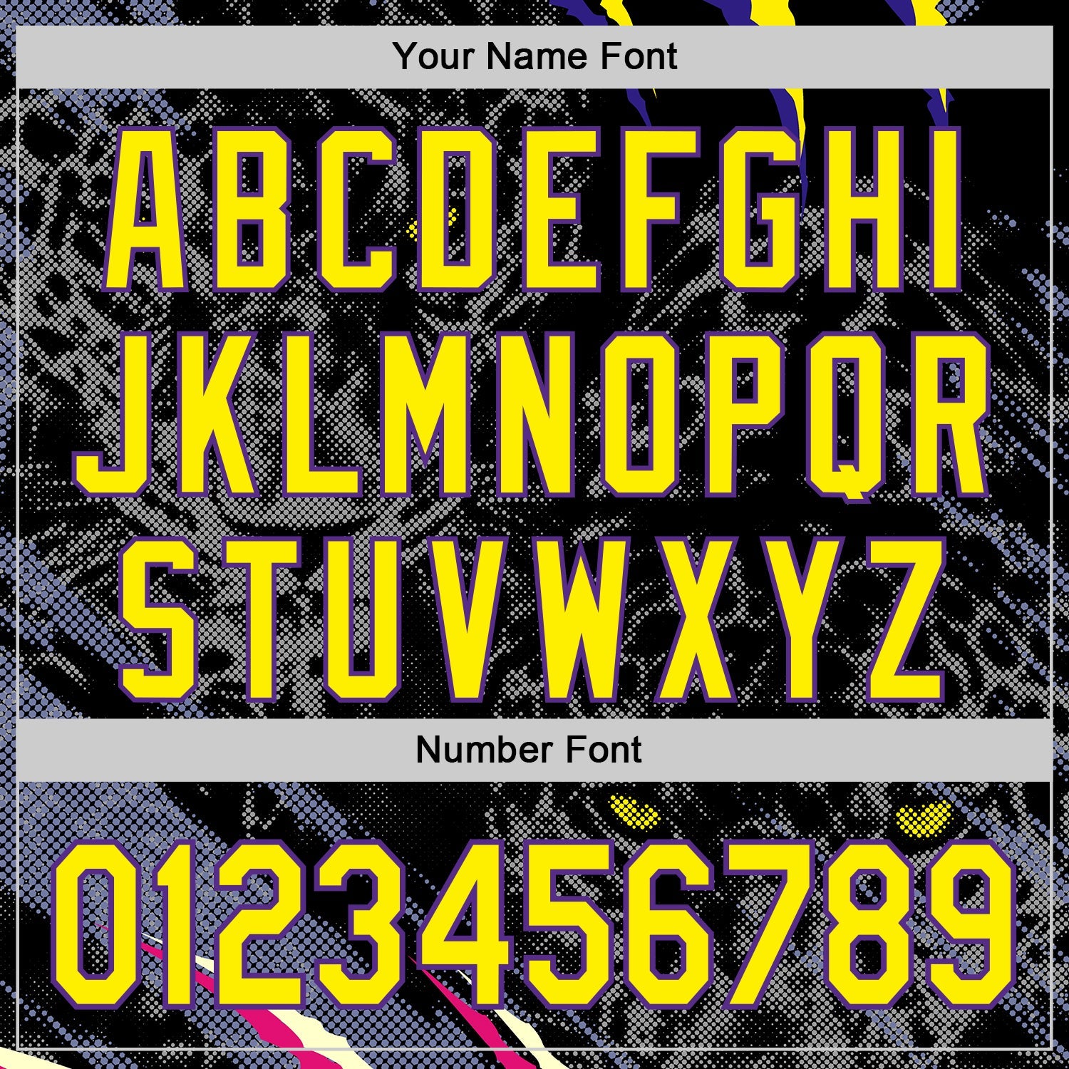Custom Black Light Yellow-Purple Leopard Print Scratch Authentic Baseball Jersey