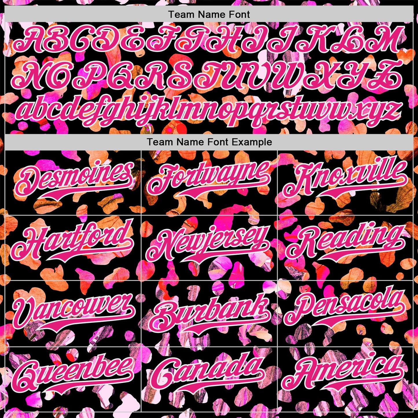 Custom Black Hot Pink-White Leopard Print Authentic Baseball Jersey