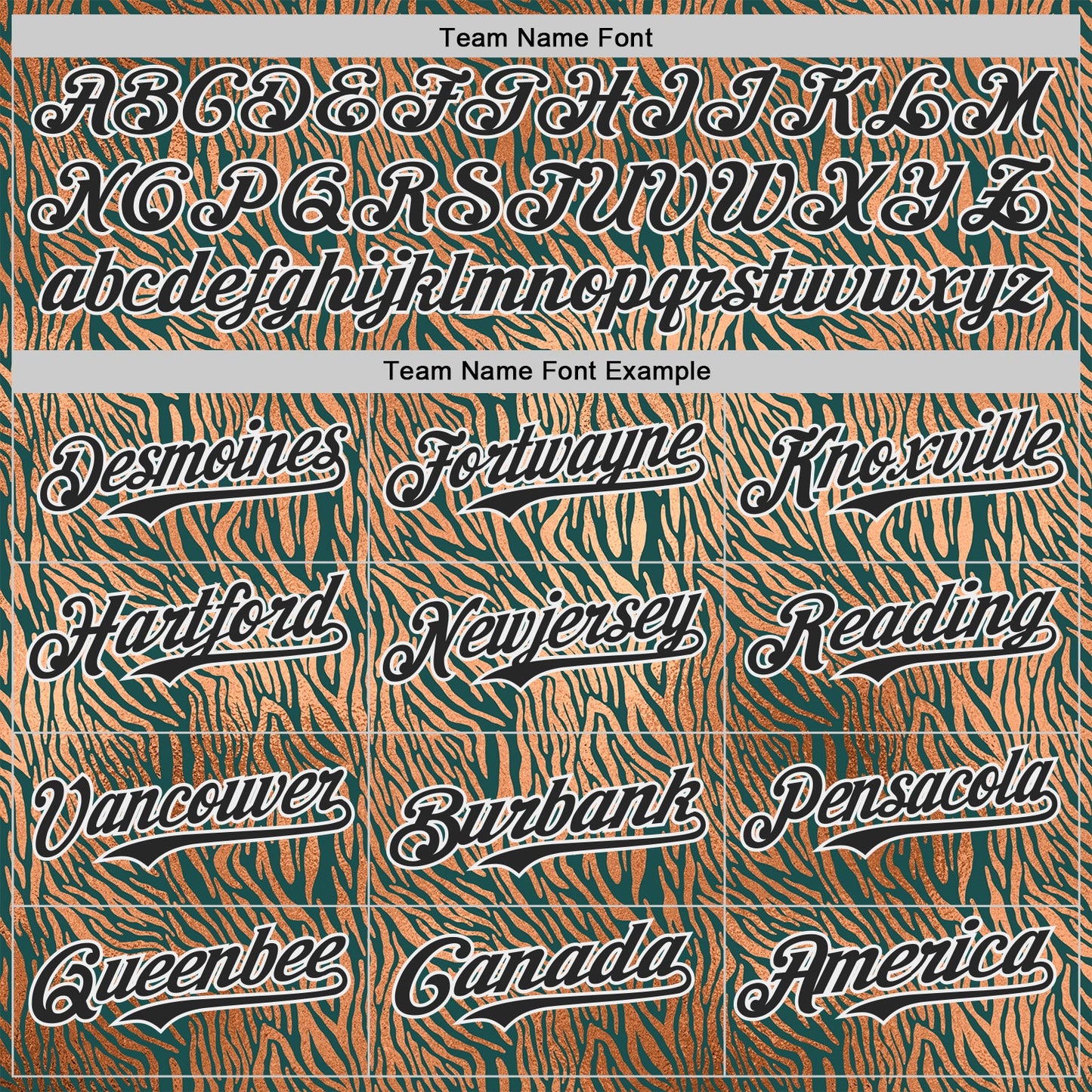 Custom Brown Black Green-White Zebra Stripe Print Authentic Baseball Jersey