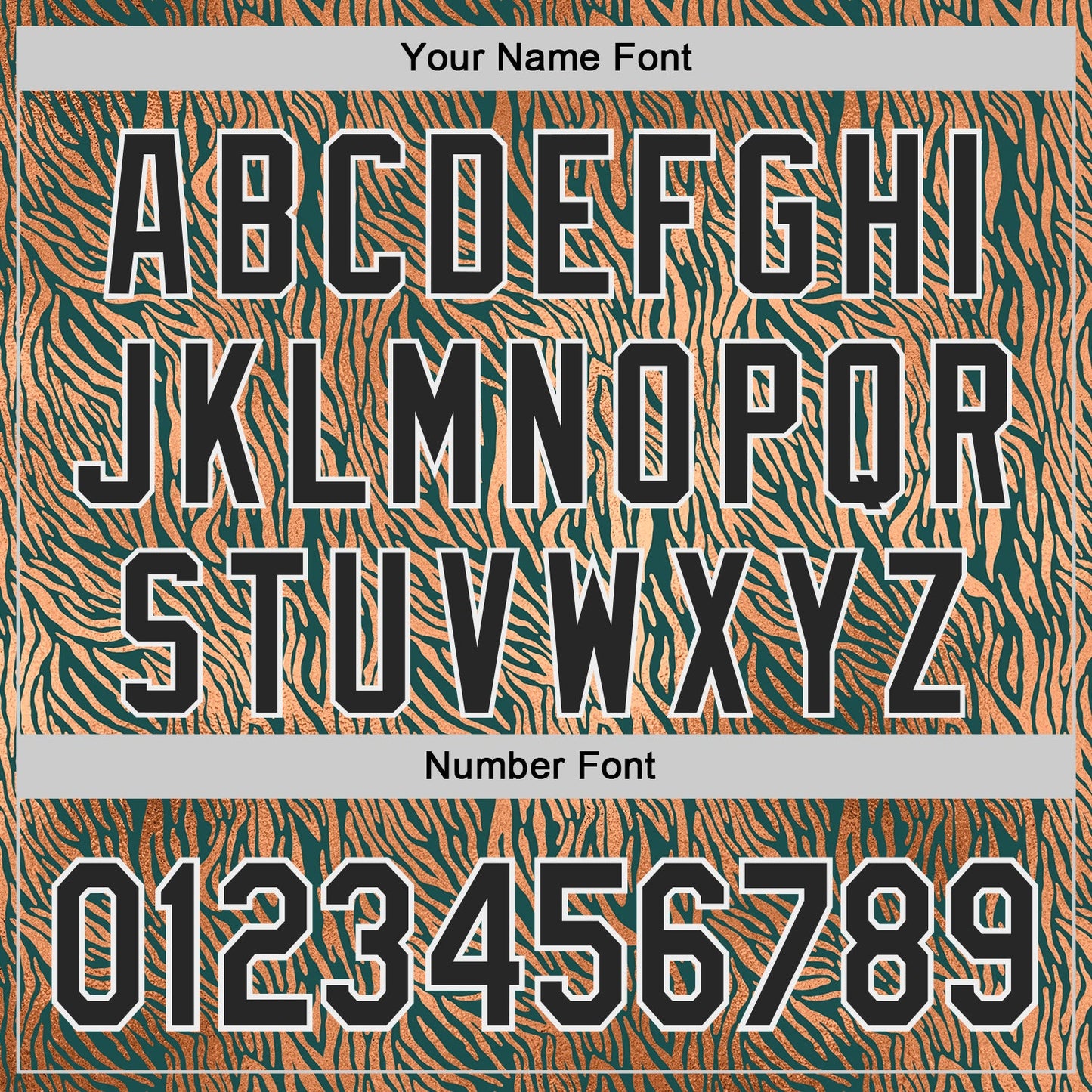 Custom Brown Black Green-White Zebra Stripe Print Authentic Baseball Jersey