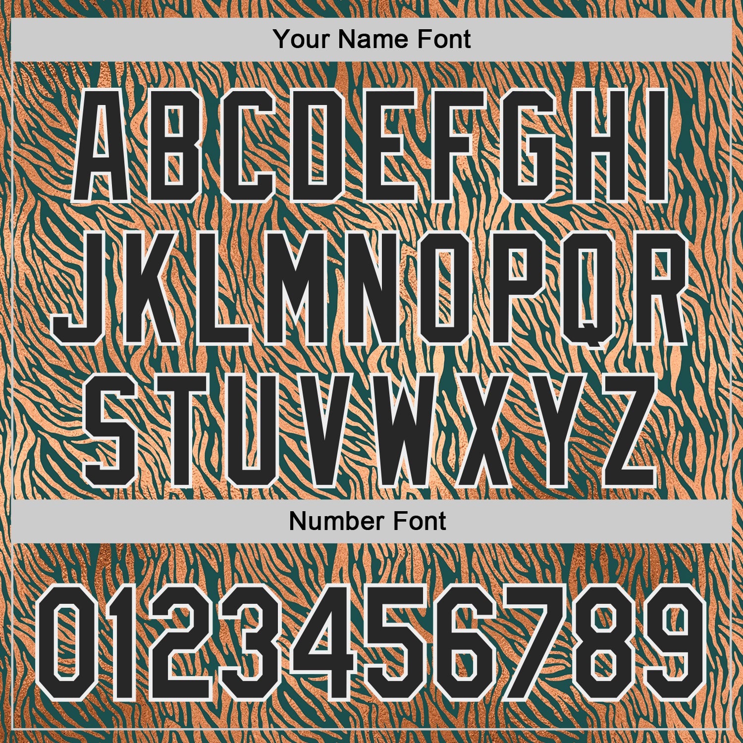 Custom Brown Black Green-White Zebra Stripe Print Authentic Baseball Jersey