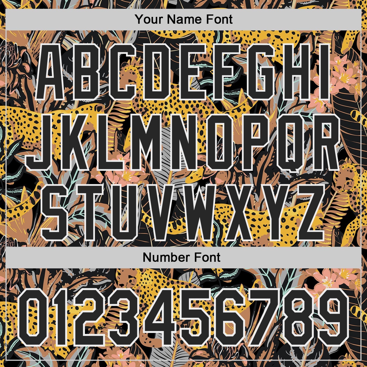 Custom Black-White Leopard Print Tropical Jungle Authentic Baseball Jersey