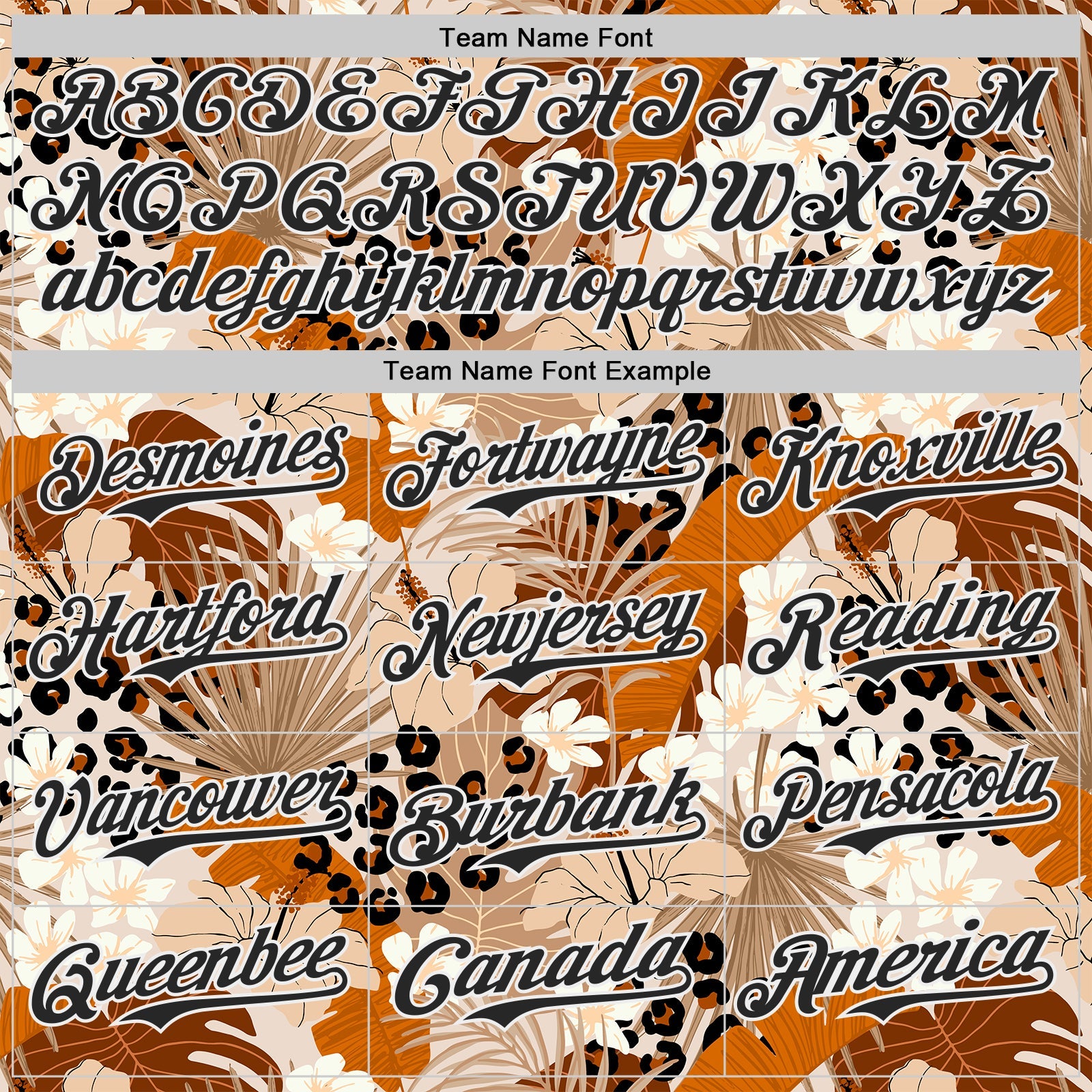 Custom Brown Black-White Leopard Print Tropical Jungle Authentic Baseball Jersey