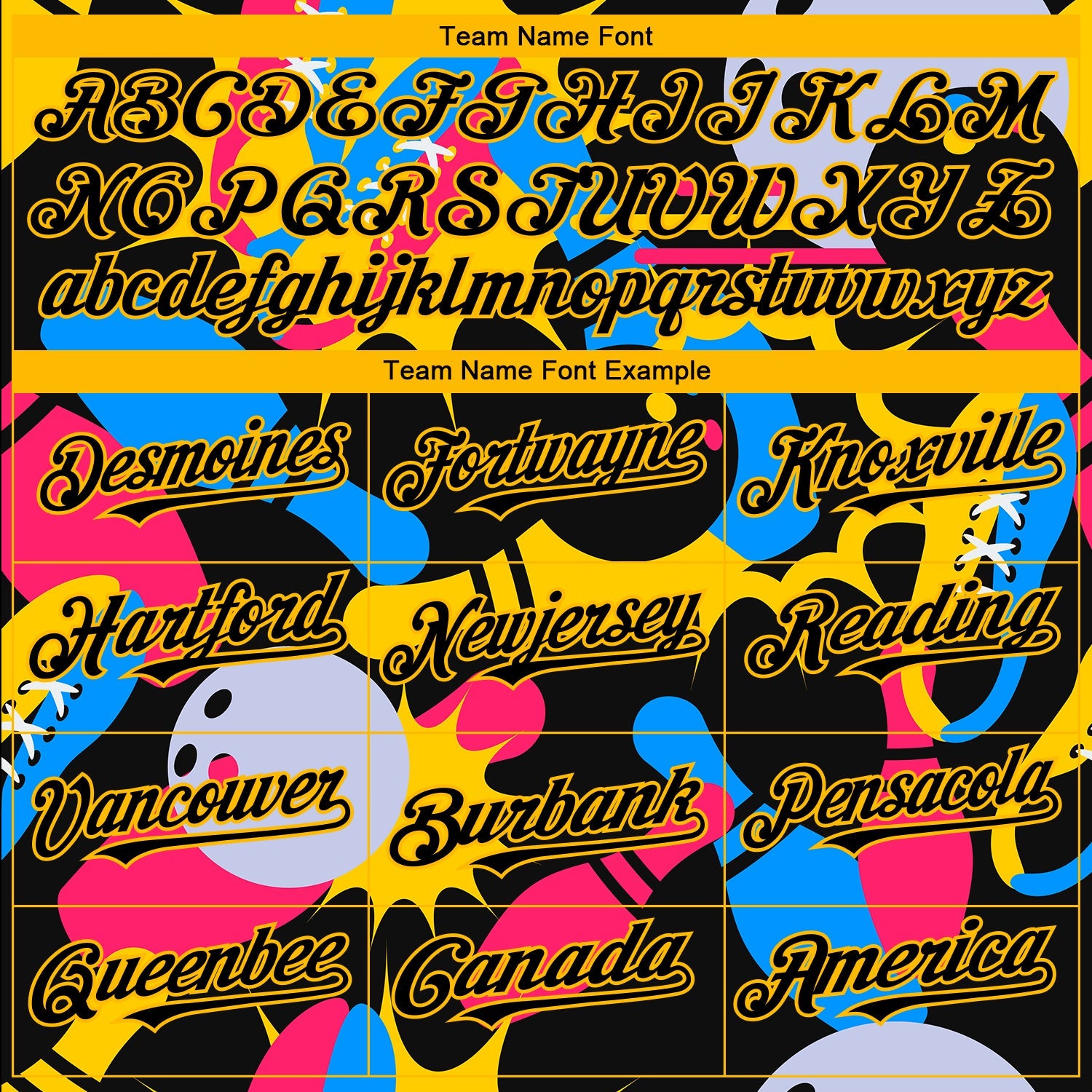 Custom Black Yellow 3D Pattern Design Bowling Authentic Baseball Jersey T-Shirts, Hoodie, Sweatshirt (Image 4)