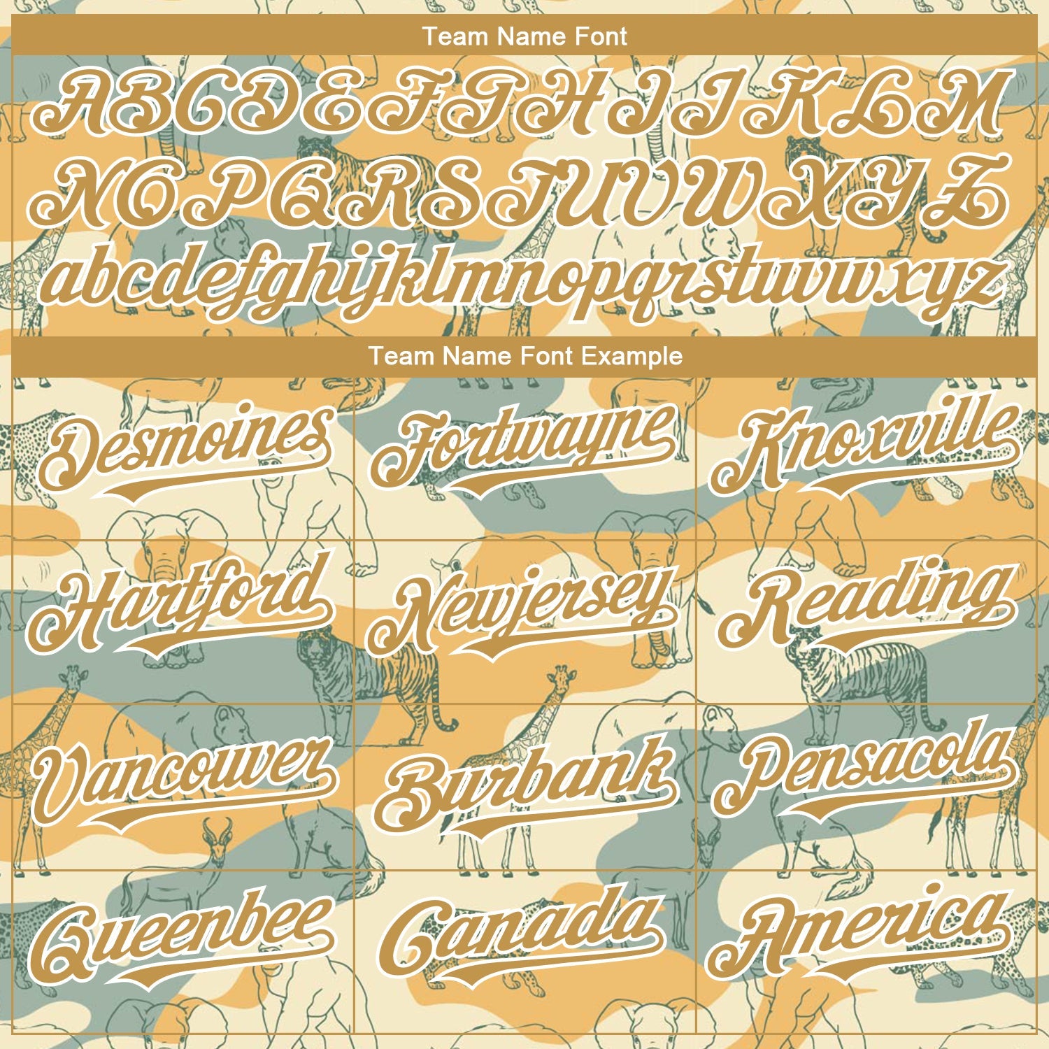 Custom Cream Old Gold-White 3D Pattern Design Animal Authentic Baseball Jersey T-Shirts, Hoodie, Sweatshirt (Image 4)